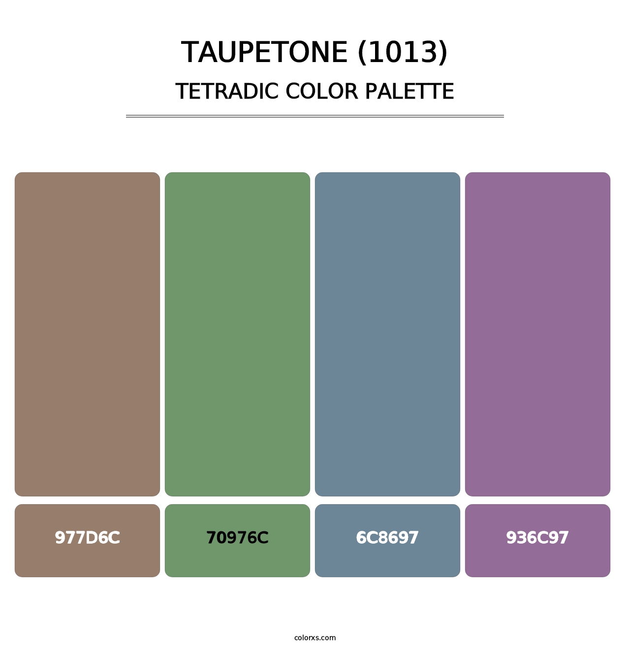 Taupetone (1013) - Tetradic Color Palette
