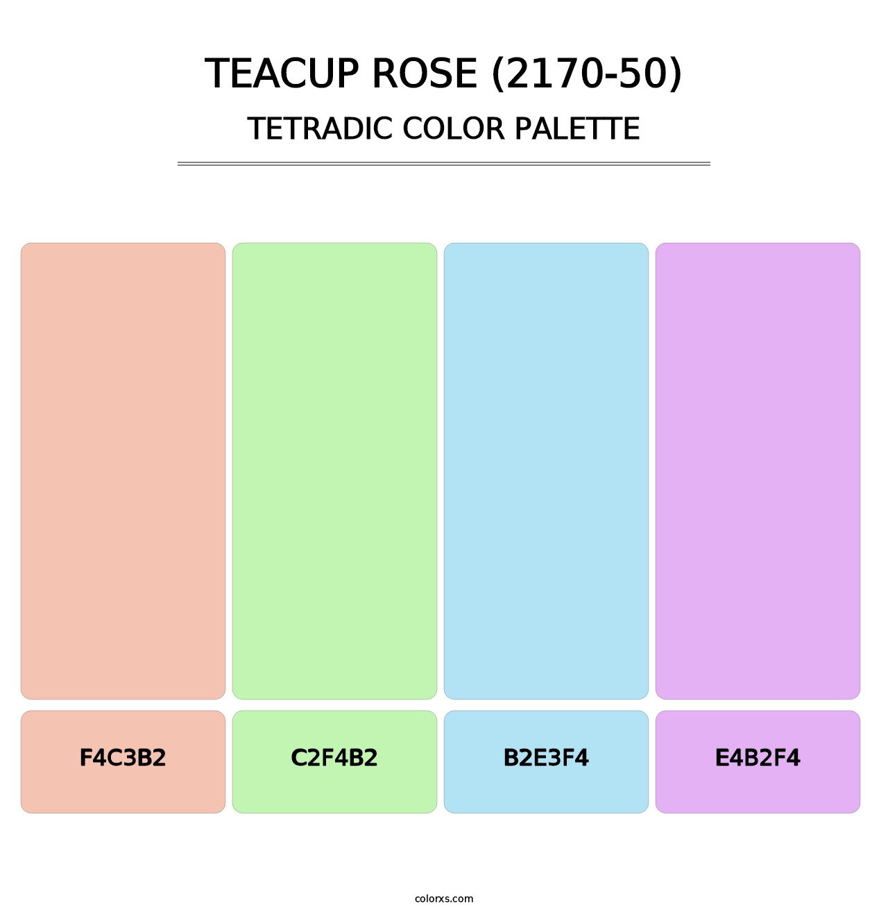 Teacup Rose (2170-50) - Tetradic Color Palette