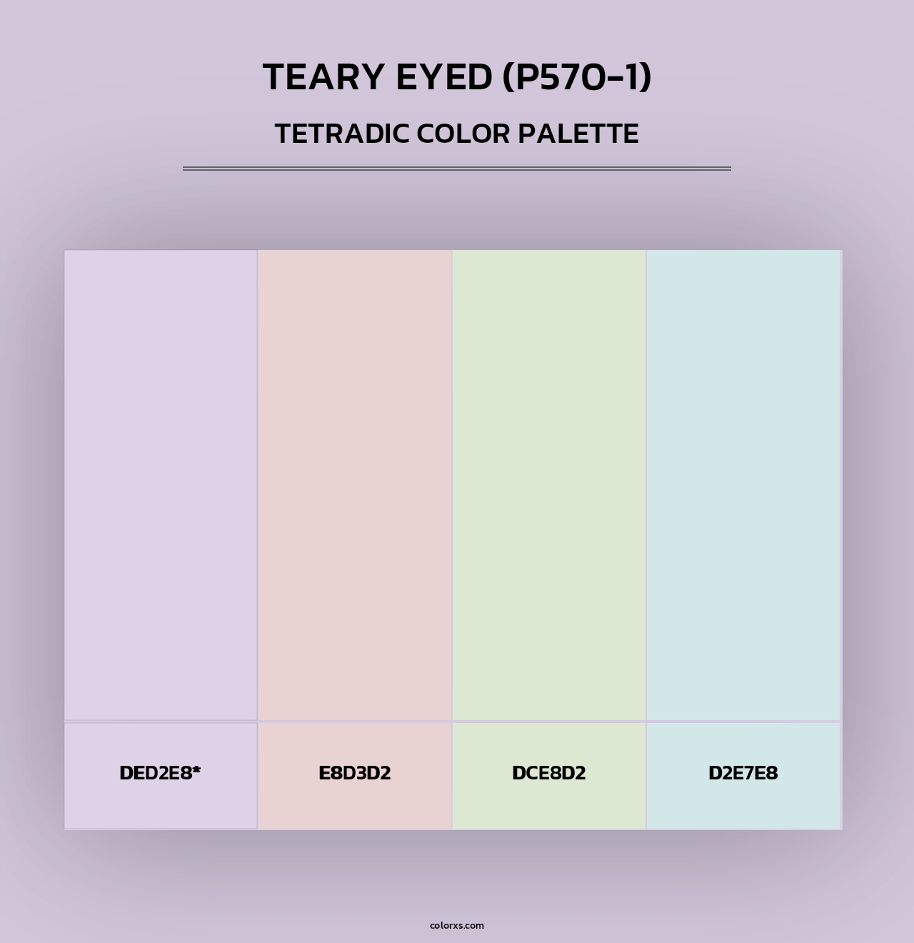 Teary Eyed (P570-1) - Tetradic Color Palette