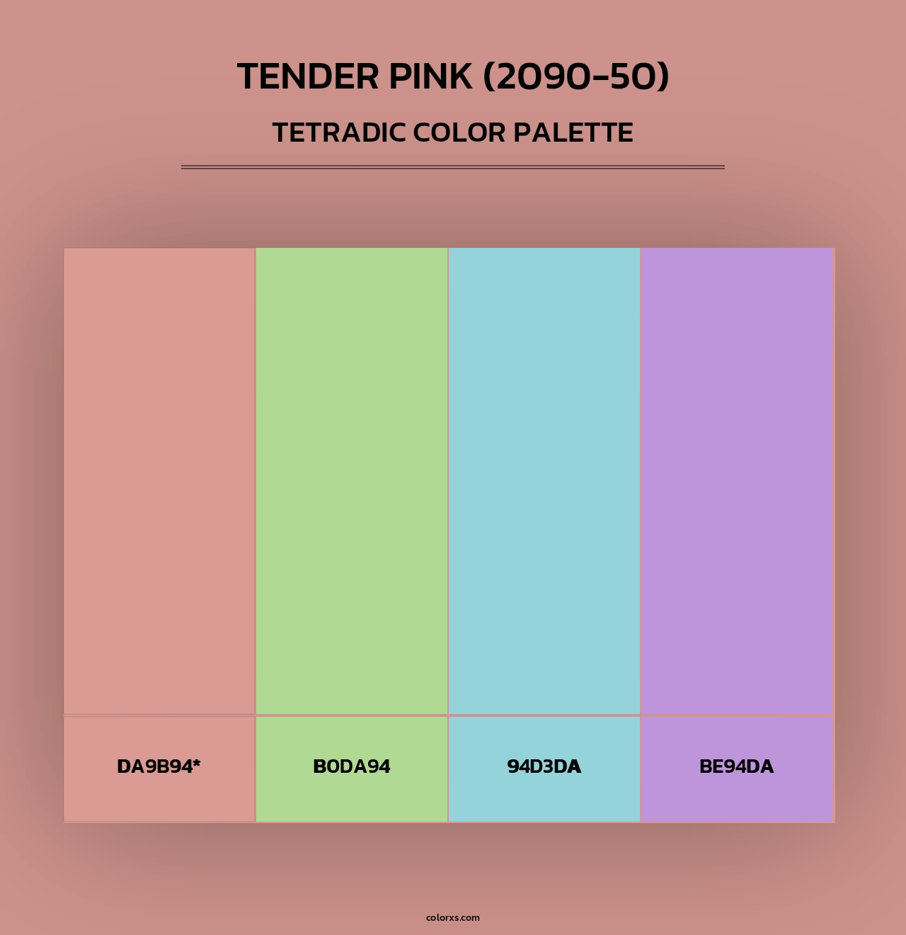 Tender Pink (2090-50) - Tetradic Color Palette