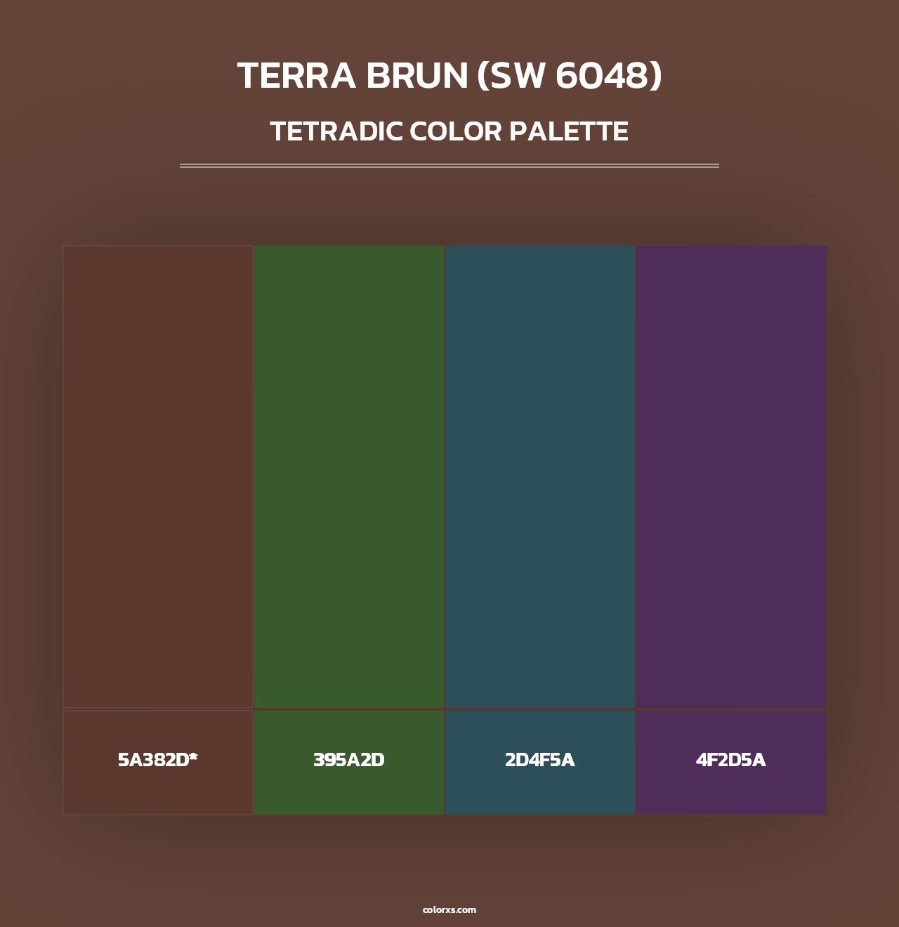 Terra Brun (SW 6048) - Tetradic Color Palette