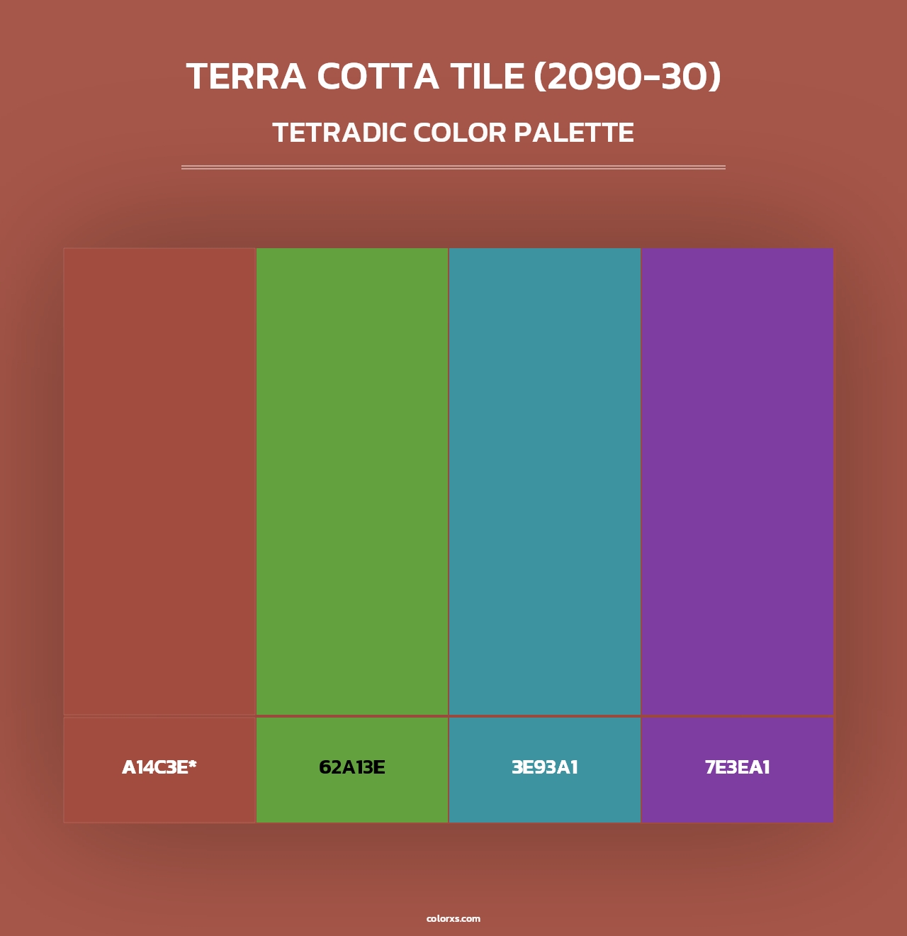 Terra Cotta Tile (2090-30) - Tetradic Color Palette