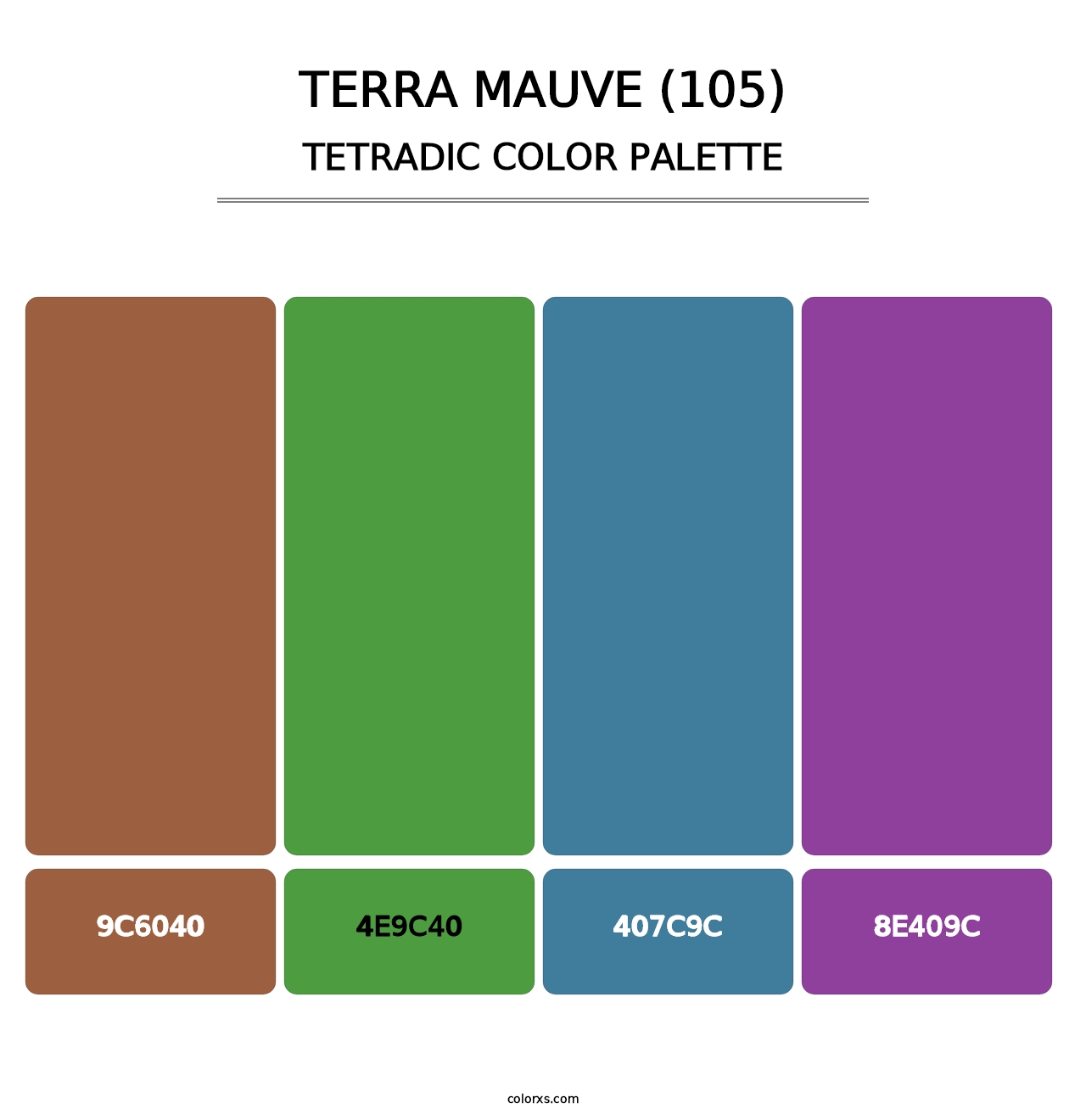 Terra Mauve (105) - Tetradic Color Palette
