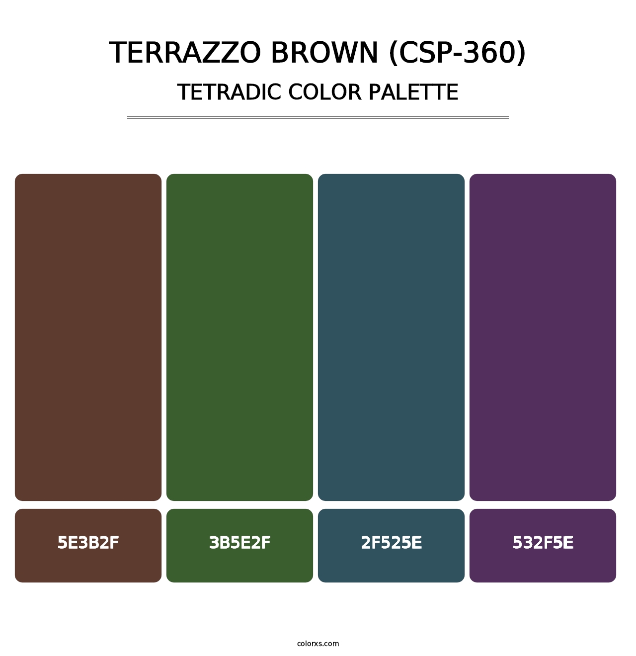 Terrazzo Brown (CSP-360) - Tetradic Color Palette