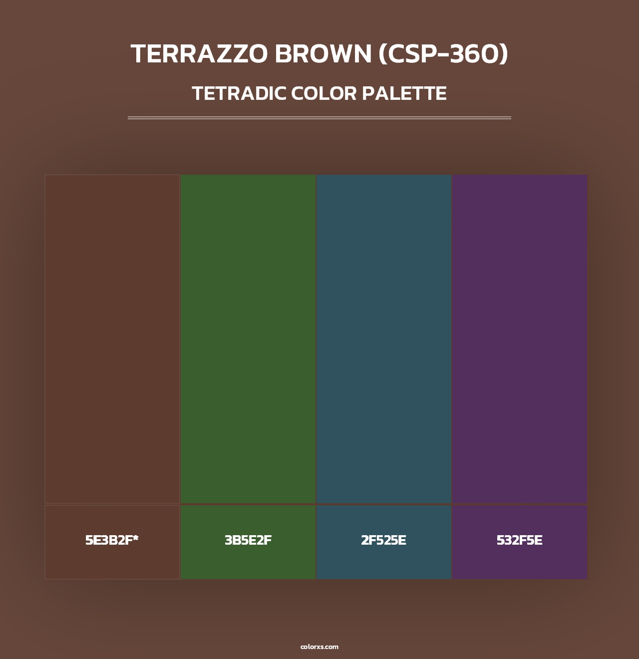 Terrazzo Brown (CSP-360) - Tetradic Color Palette