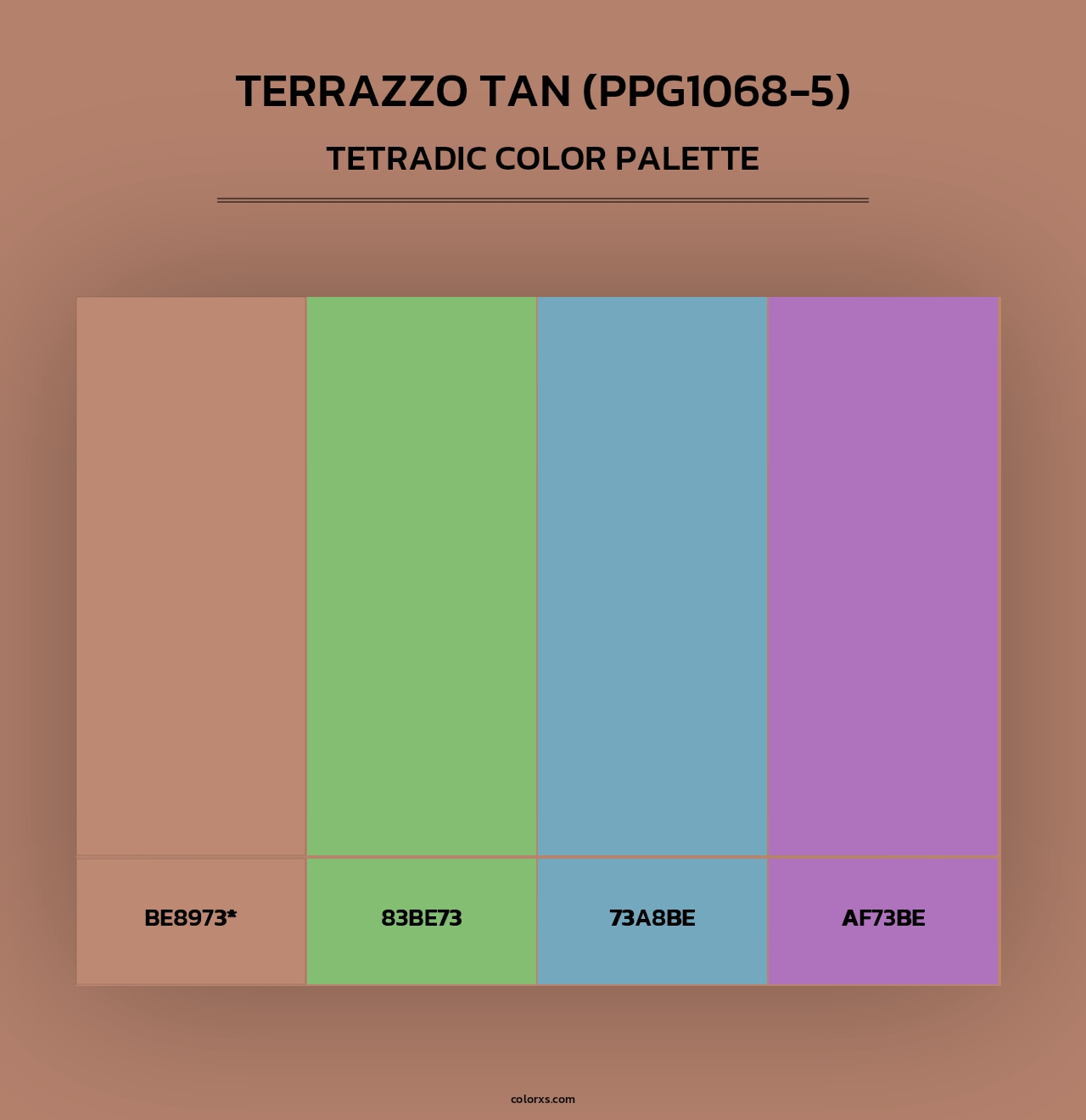 Terrazzo Tan (PPG1068-5) - Tetradic Color Palette