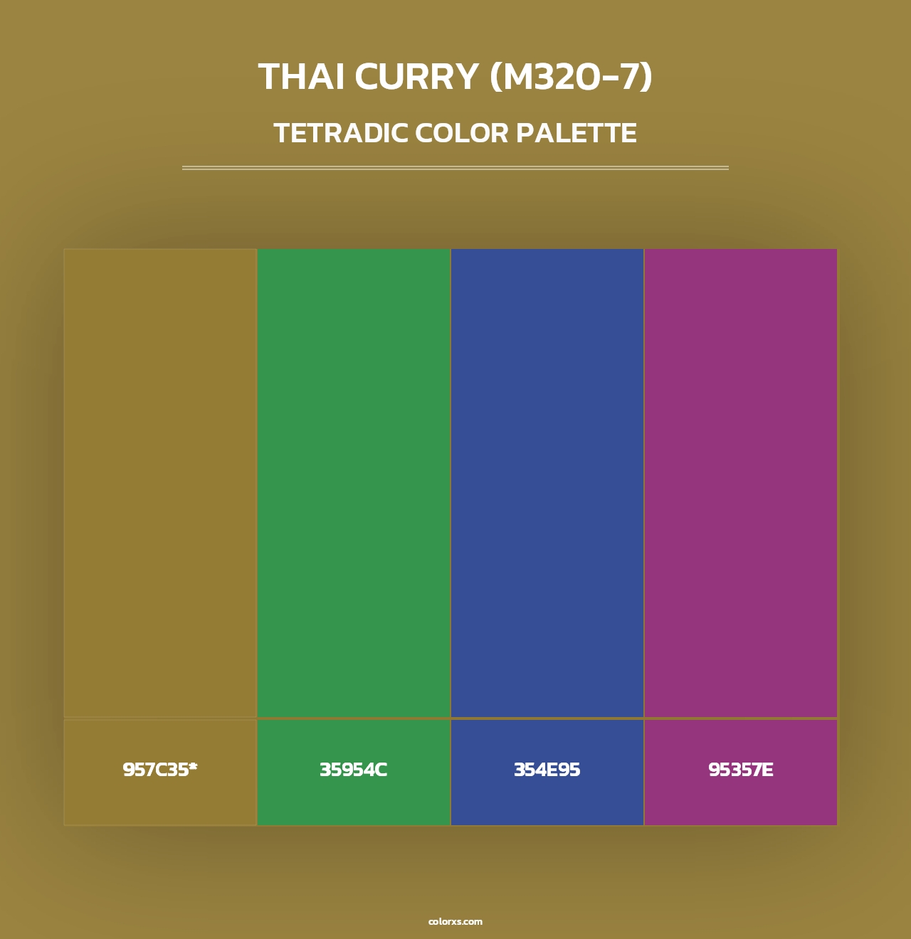 Thai Curry (M320-7) - Tetradic Color Palette