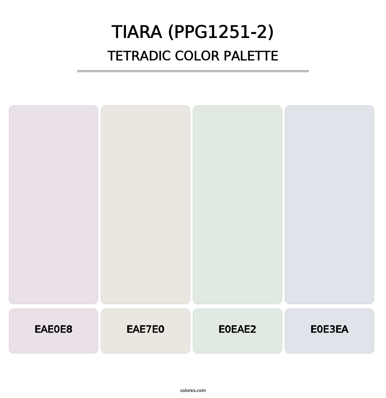 Tiara (PPG1251-2) - Tetradic Color Palette