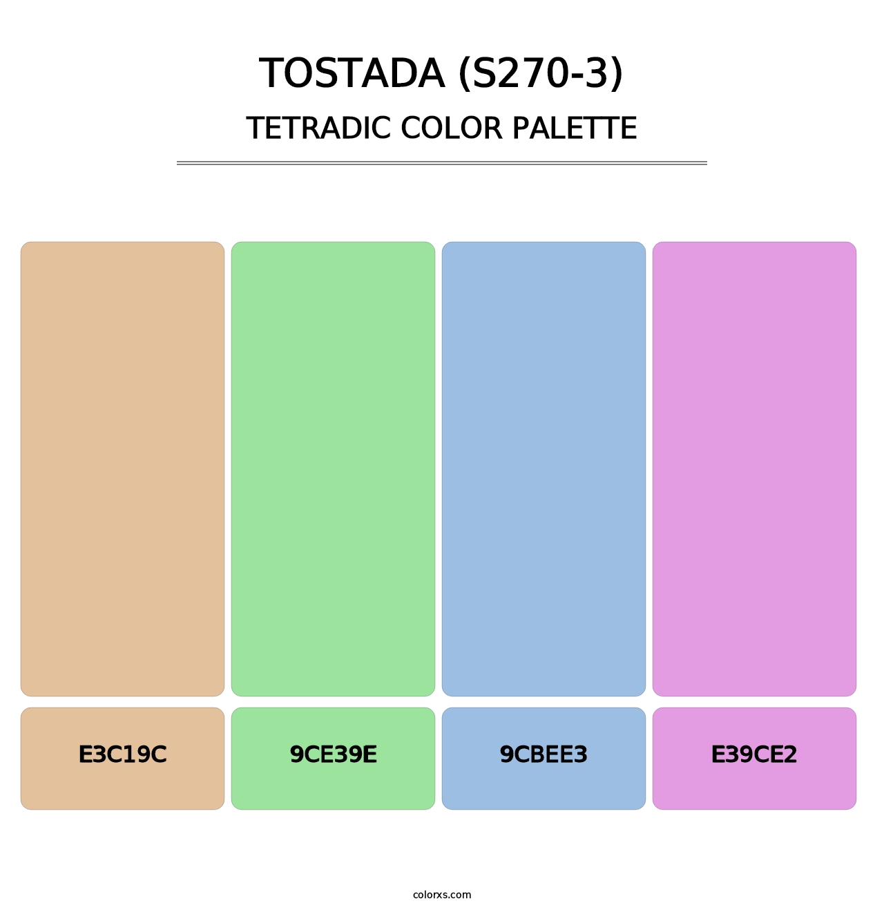 Tostada (S270-3) - Tetradic Color Palette