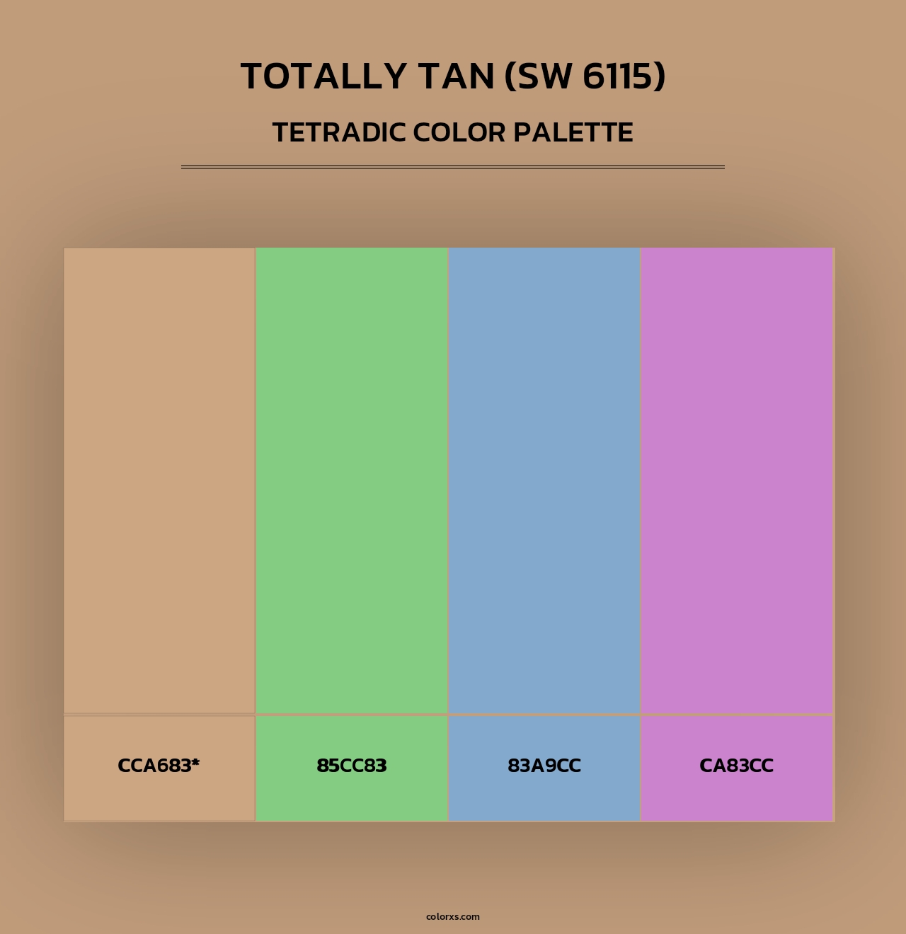Totally Tan (SW 6115) - Tetradic Color Palette