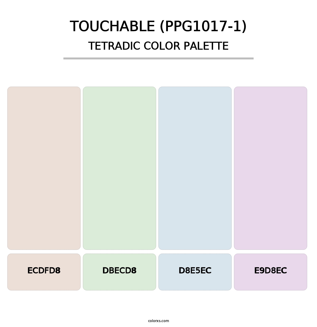 Touchable (PPG1017-1) - Tetradic Color Palette