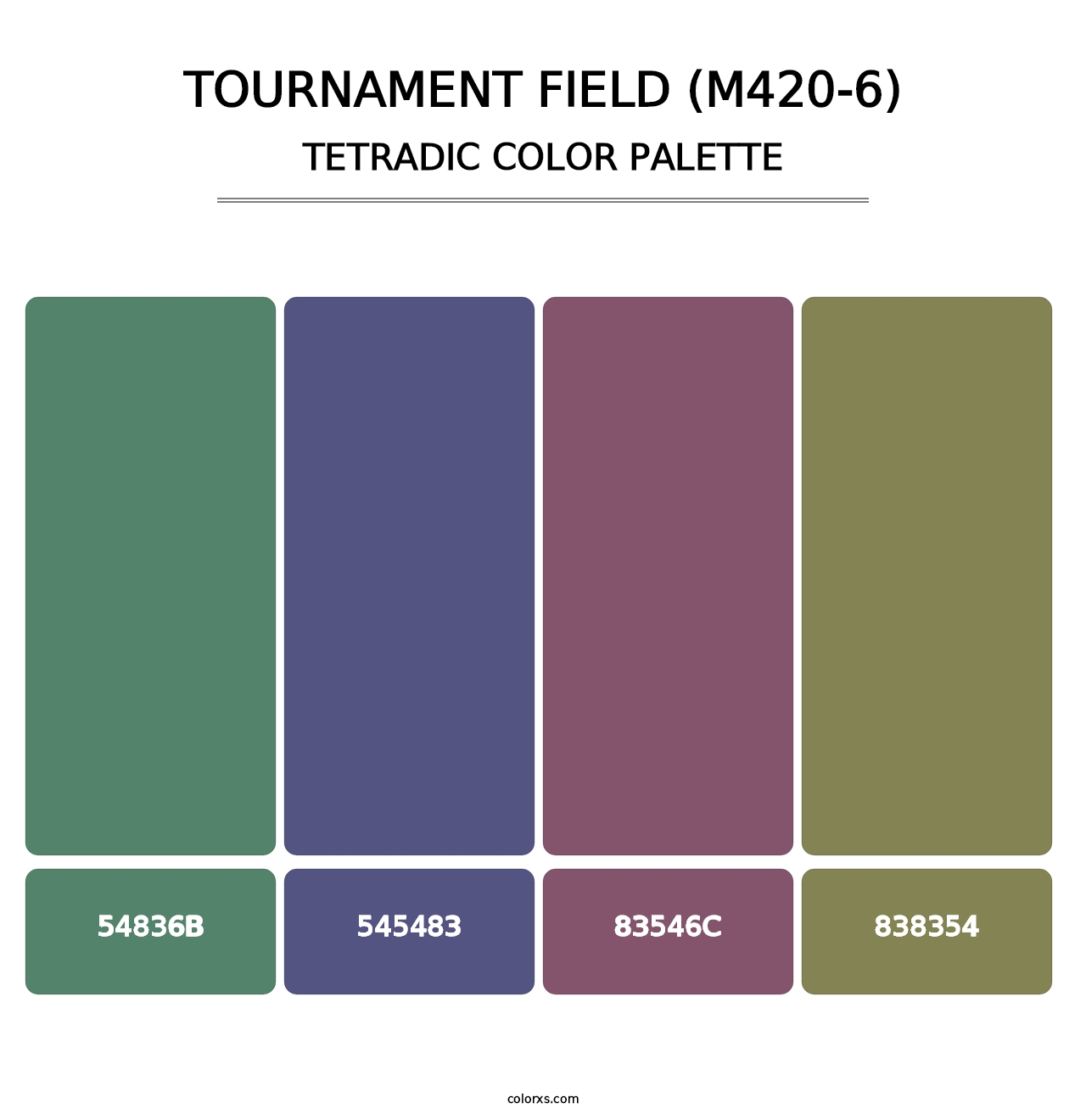 Tournament Field (M420-6) - Tetradic Color Palette