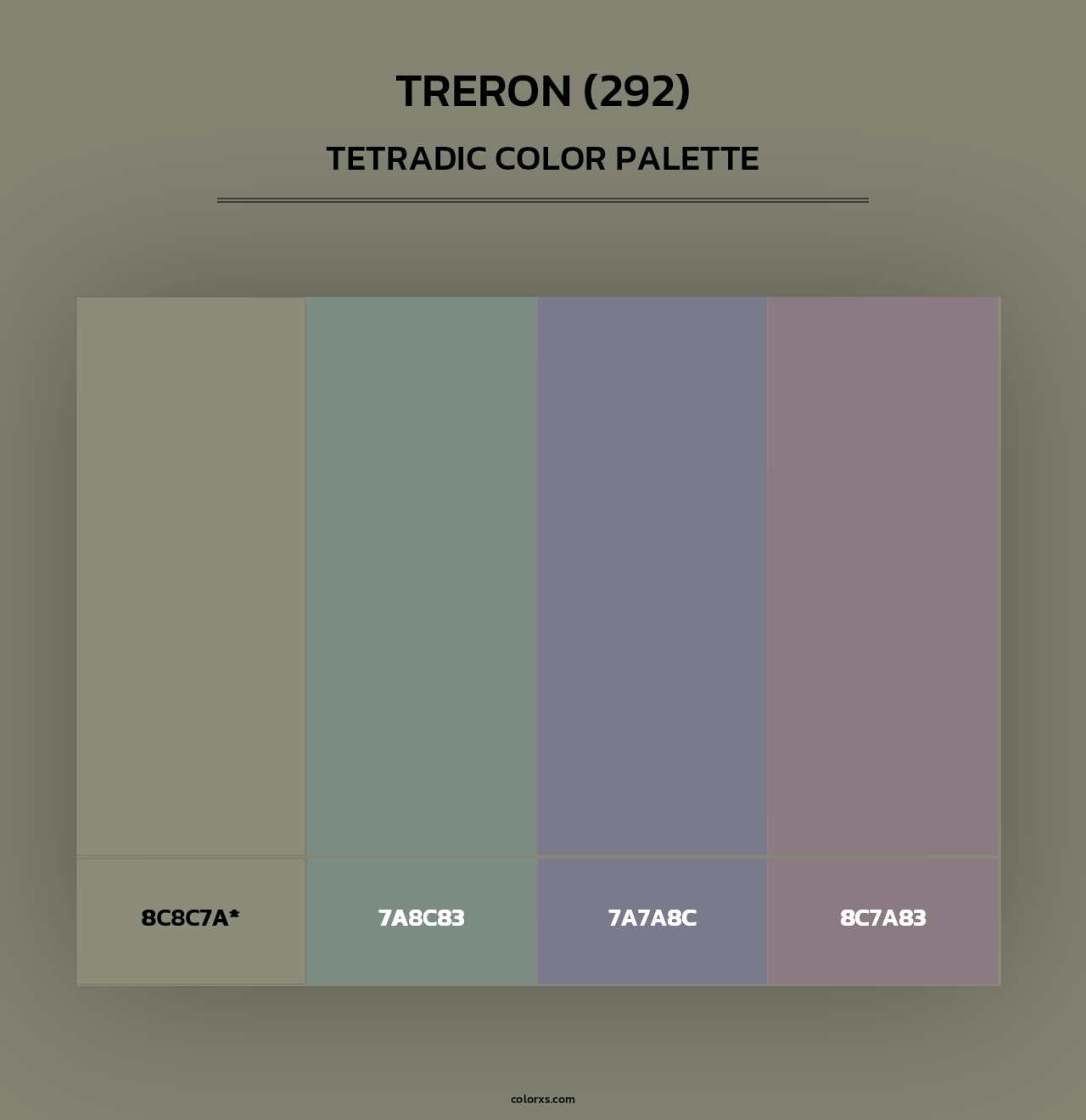 Treron (292) - Tetradic Color Palette