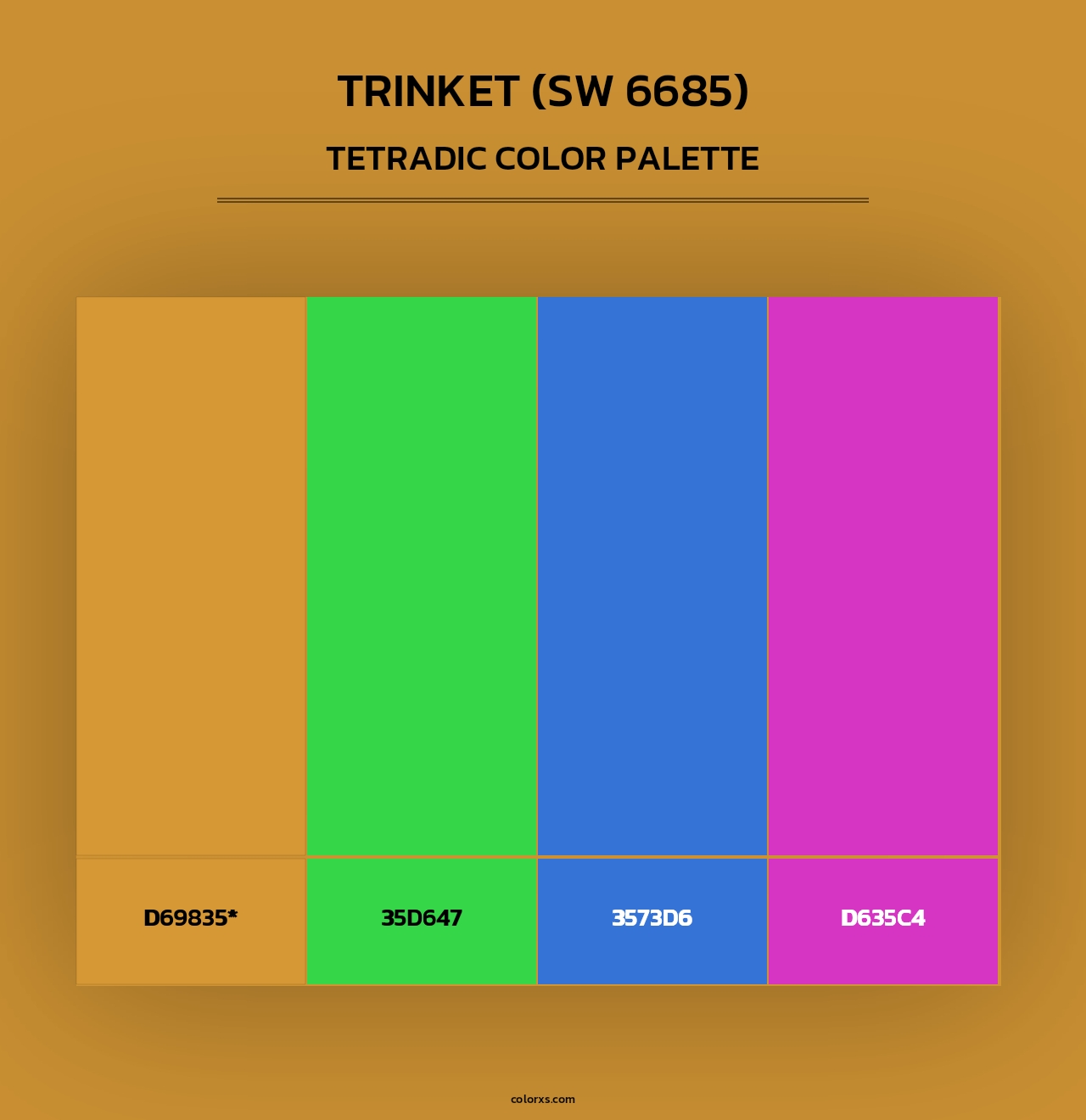 Trinket (SW 6685) - Tetradic Color Palette