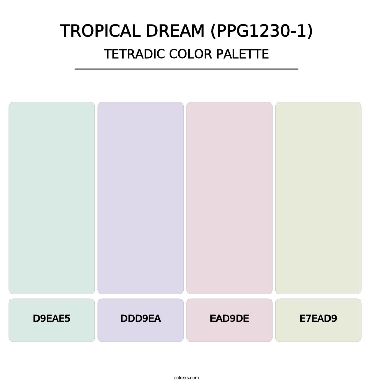 Tropical Dream (PPG1230-1) - Tetradic Color Palette