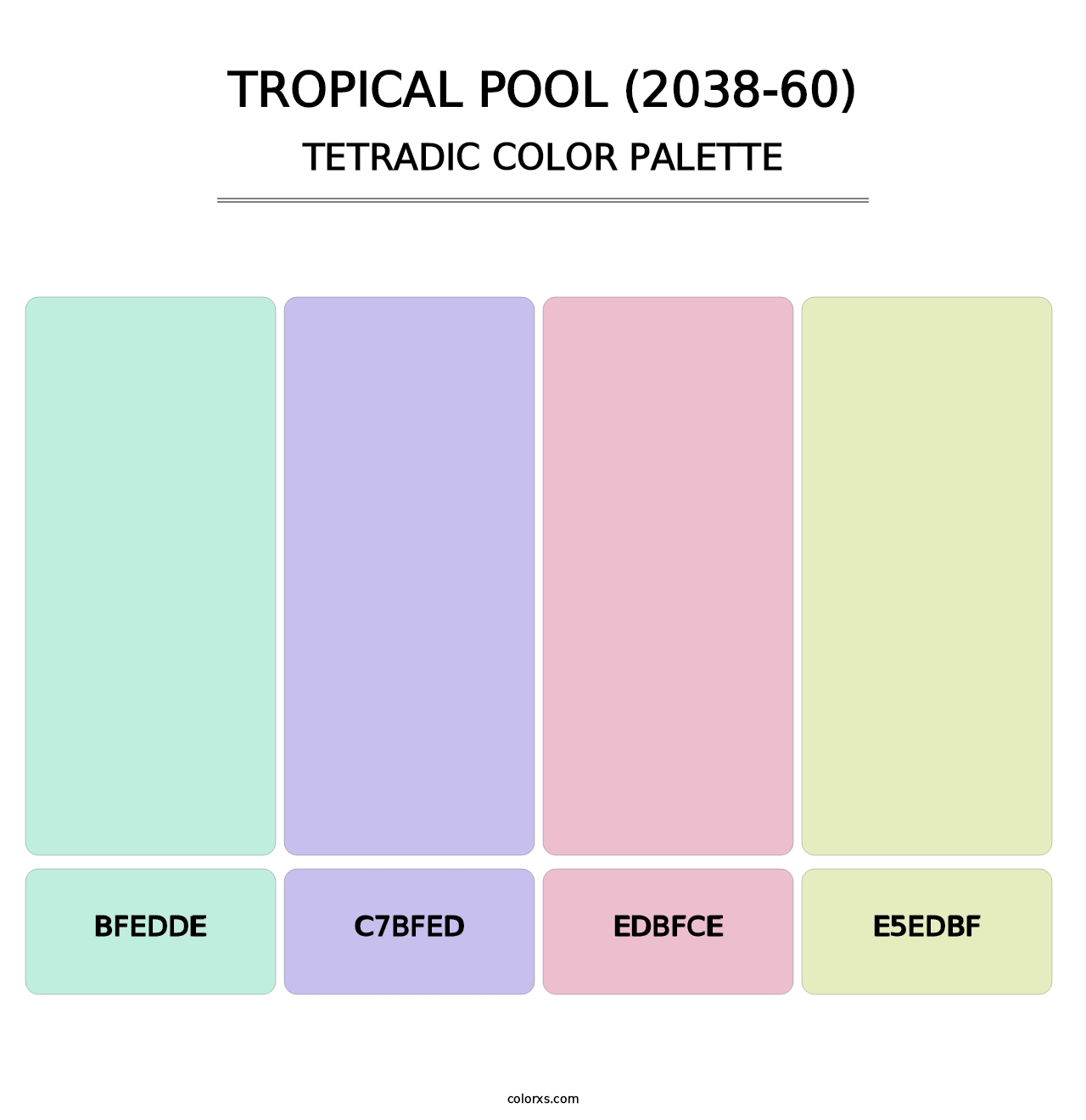 Tropical Pool (2038-60) - Tetradic Color Palette