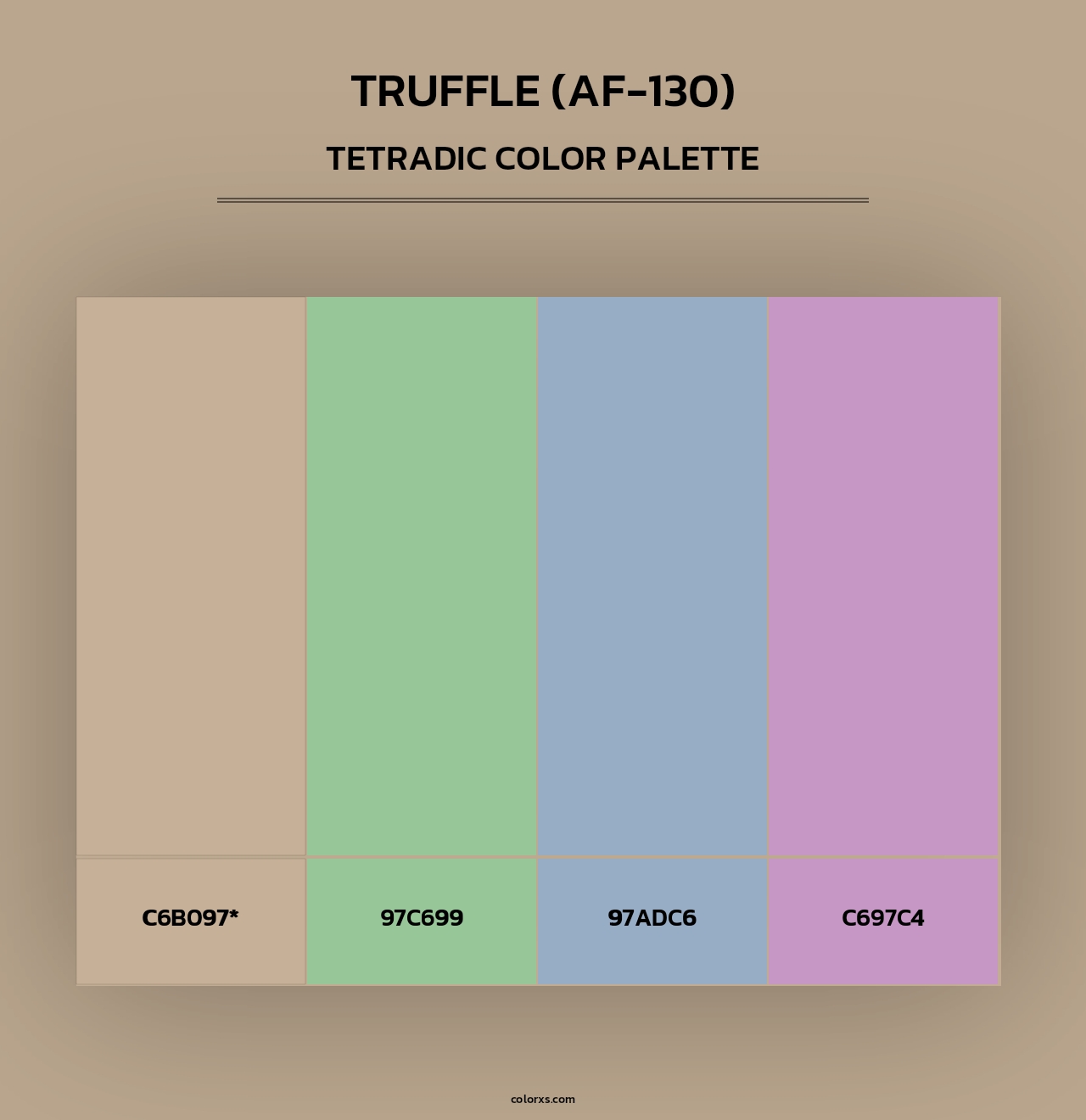 Truffle (AF-130) - Tetradic Color Palette