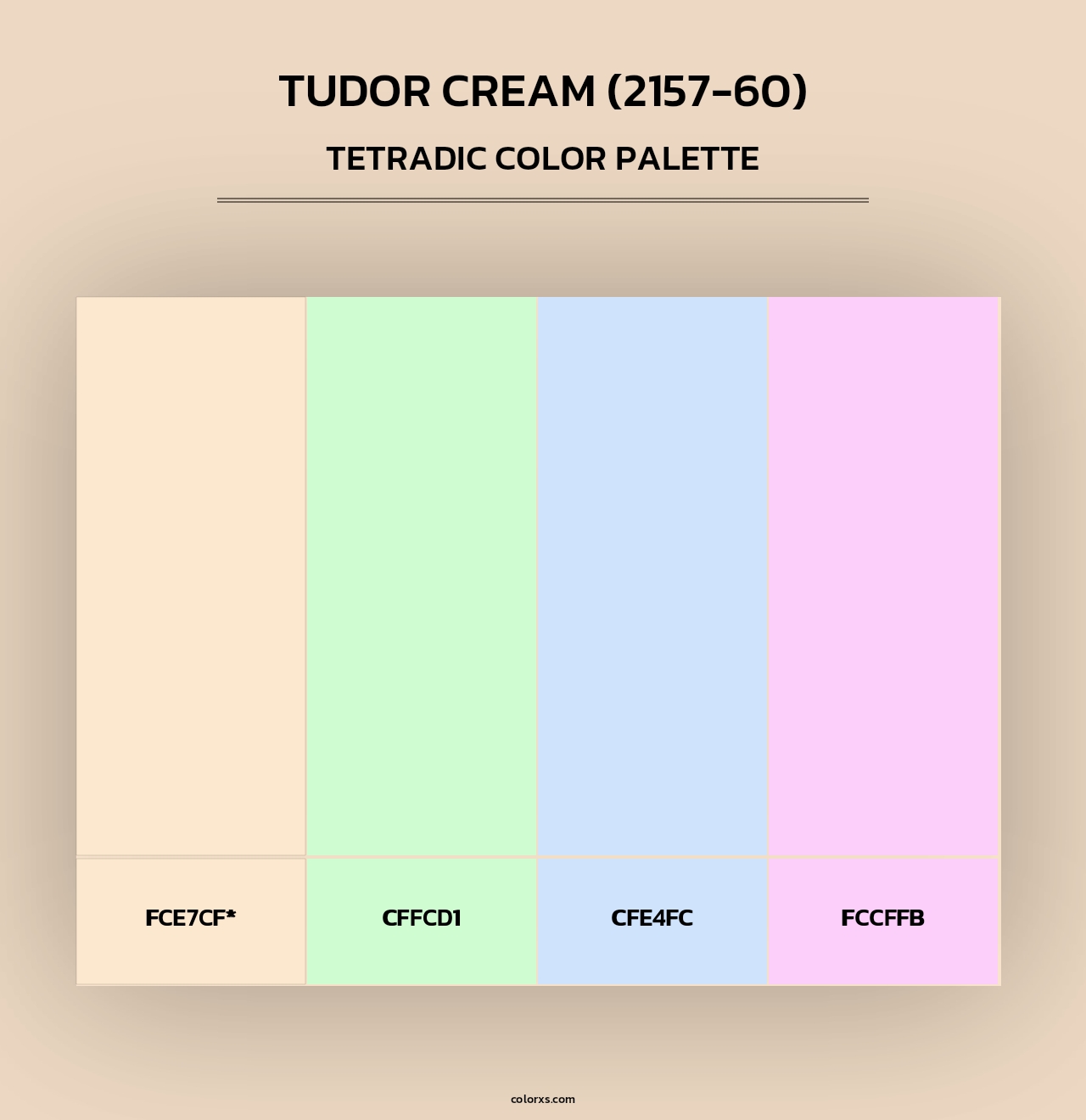 Tudor Cream (2157-60) - Tetradic Color Palette