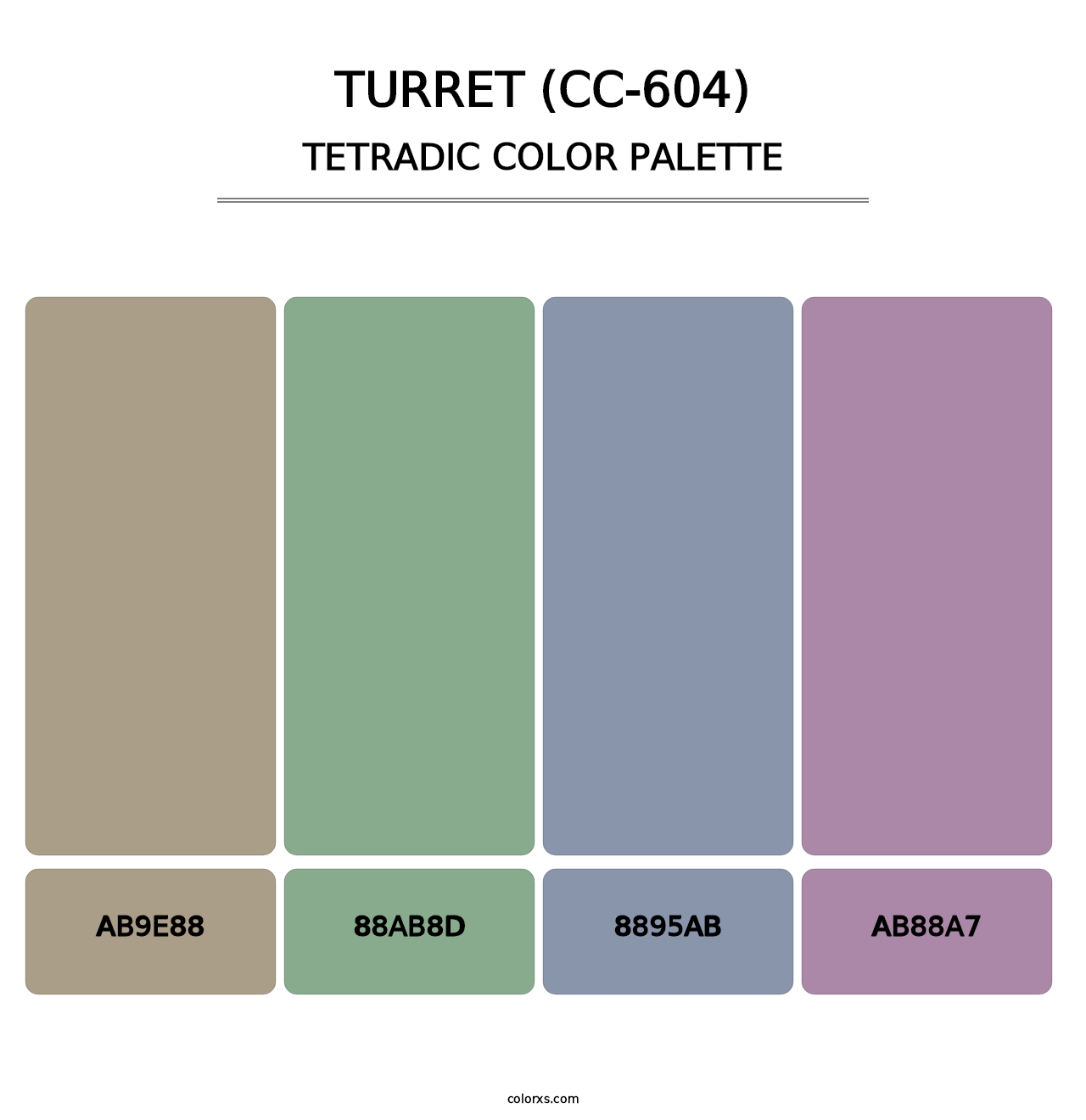 Turret (CC-604) - Tetradic Color Palette