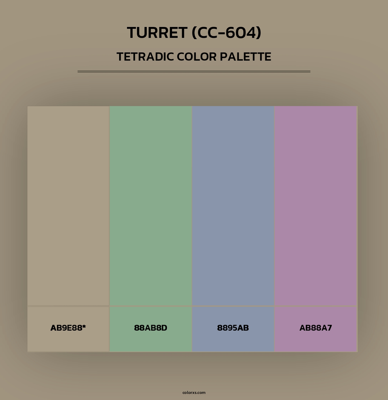 Turret (CC-604) - Tetradic Color Palette