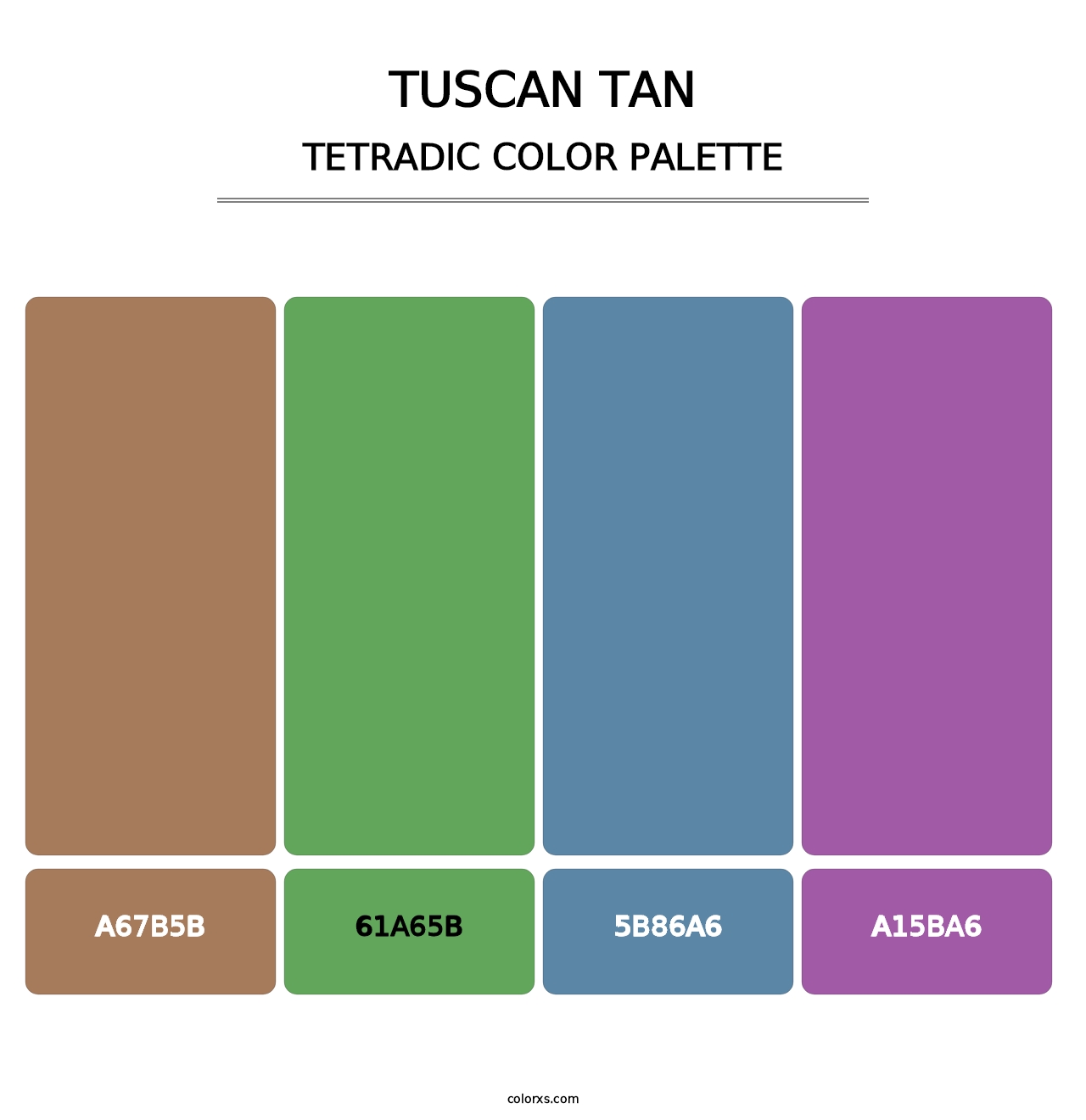 Tuscan Tan - Tetradic Color Palette