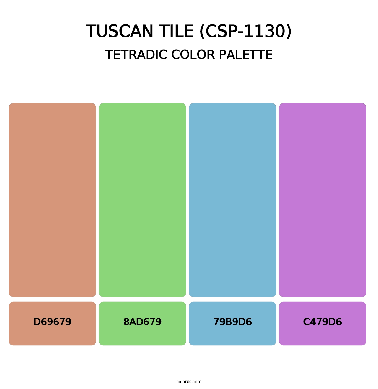 Tuscan Tile (CSP-1130) - Tetradic Color Palette
