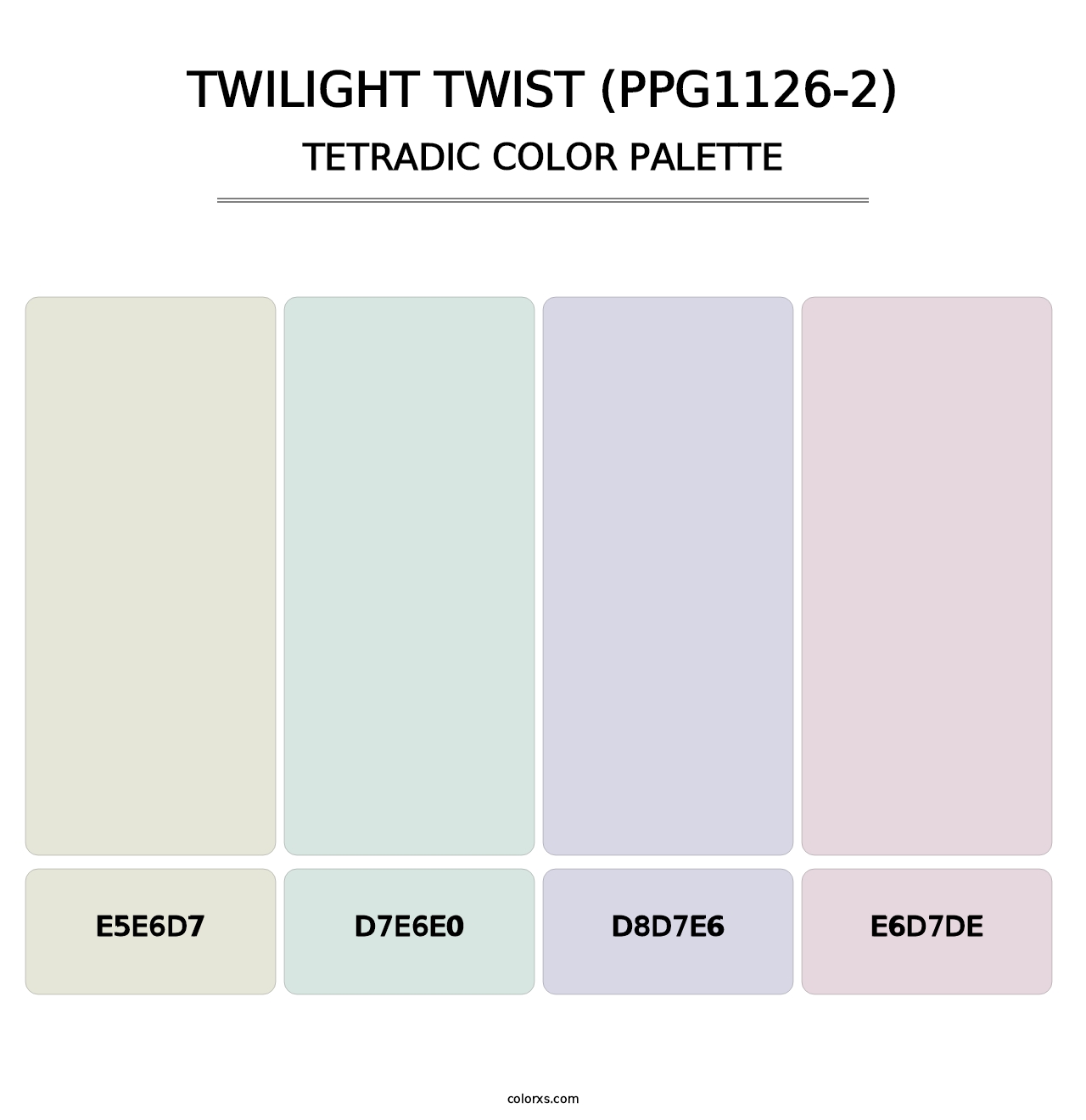 Twilight Twist (PPG1126-2) - Tetradic Color Palette