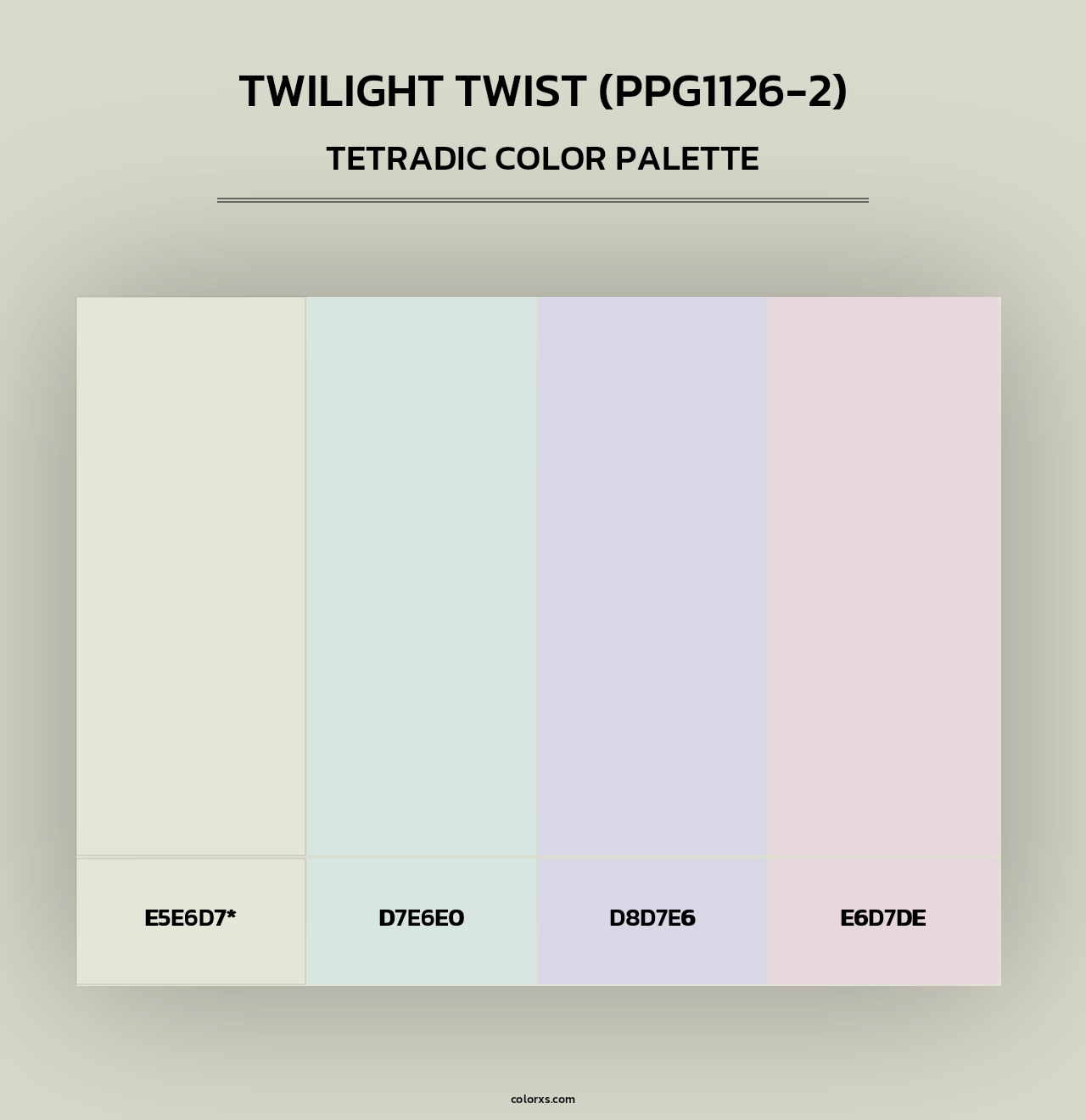 Twilight Twist (PPG1126-2) - Tetradic Color Palette