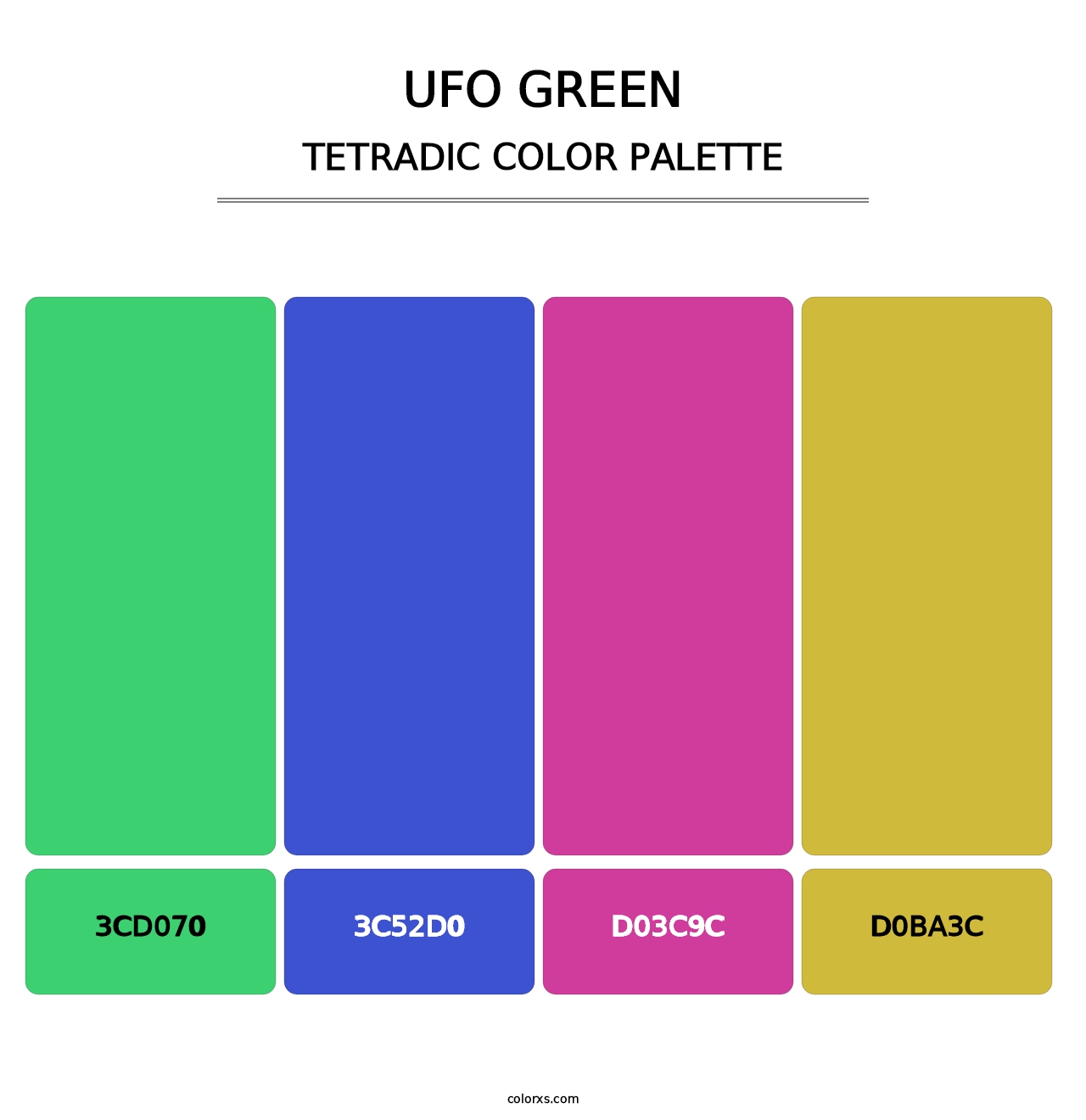 UFO Green - Tetradic Color Palette