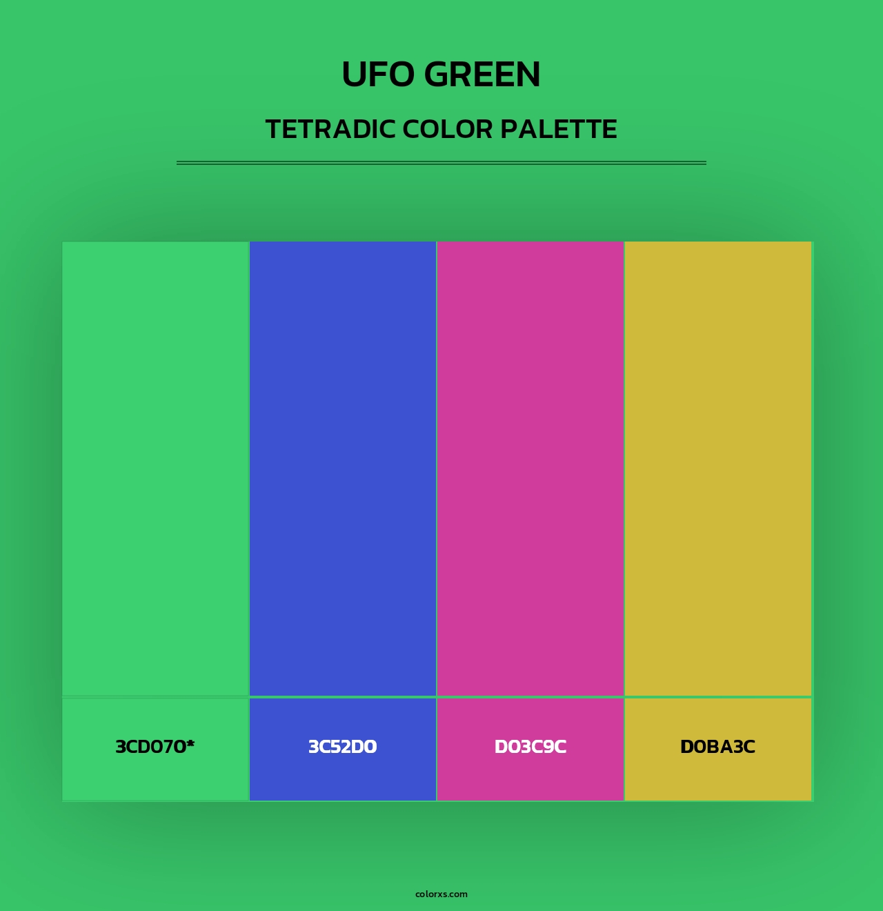 UFO Green - Tetradic Color Palette