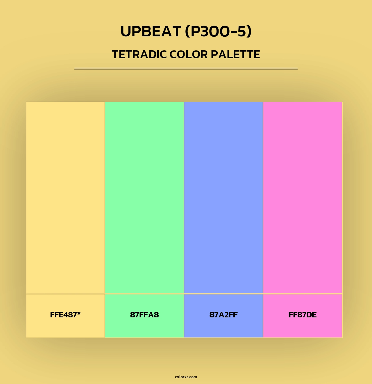 Upbeat (P300-5) - Tetradic Color Palette
