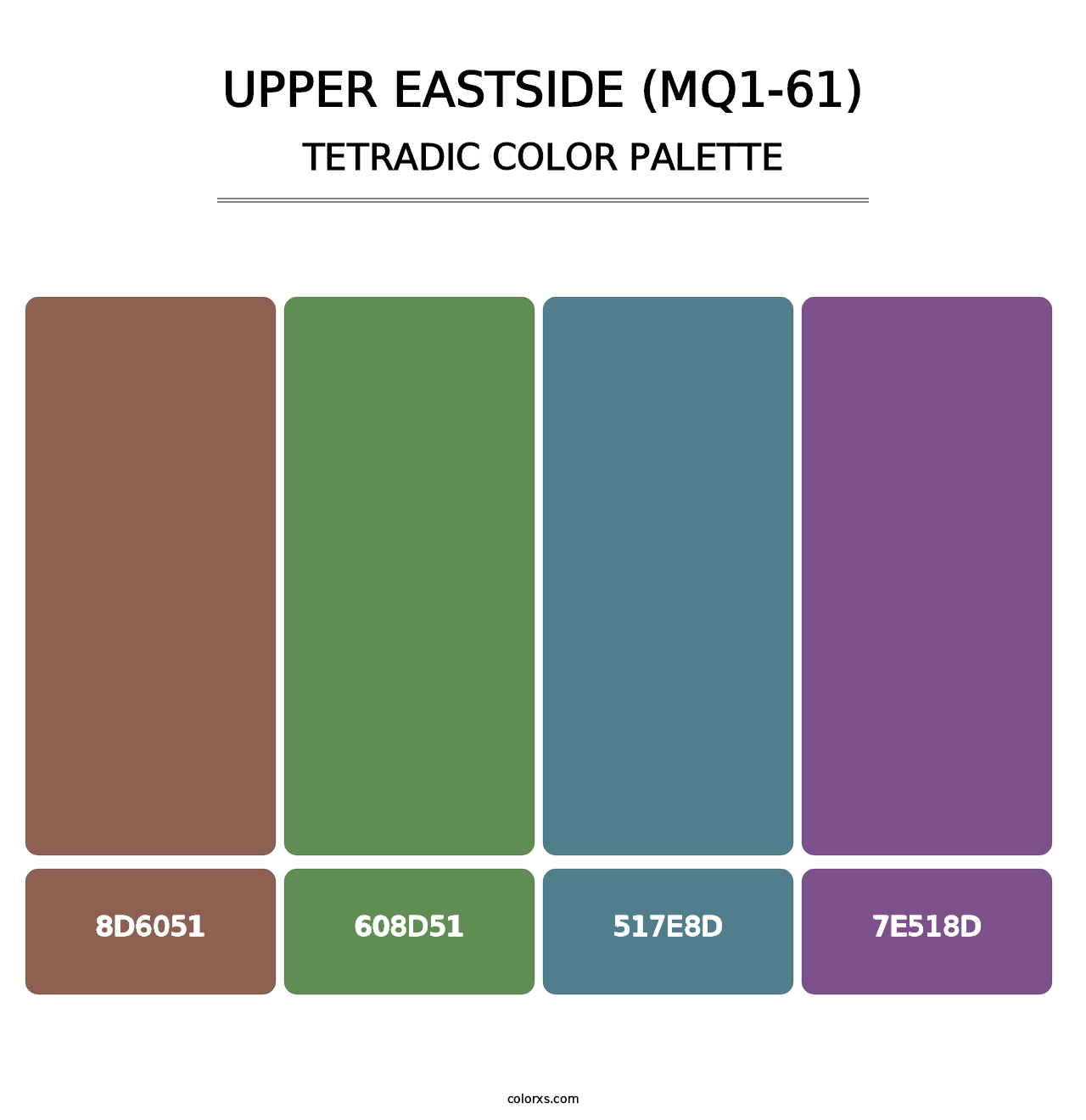 Upper Eastside (MQ1-61) - Tetradic Color Palette