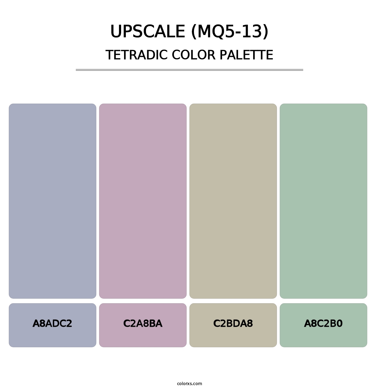 Upscale (MQ5-13) - Tetradic Color Palette