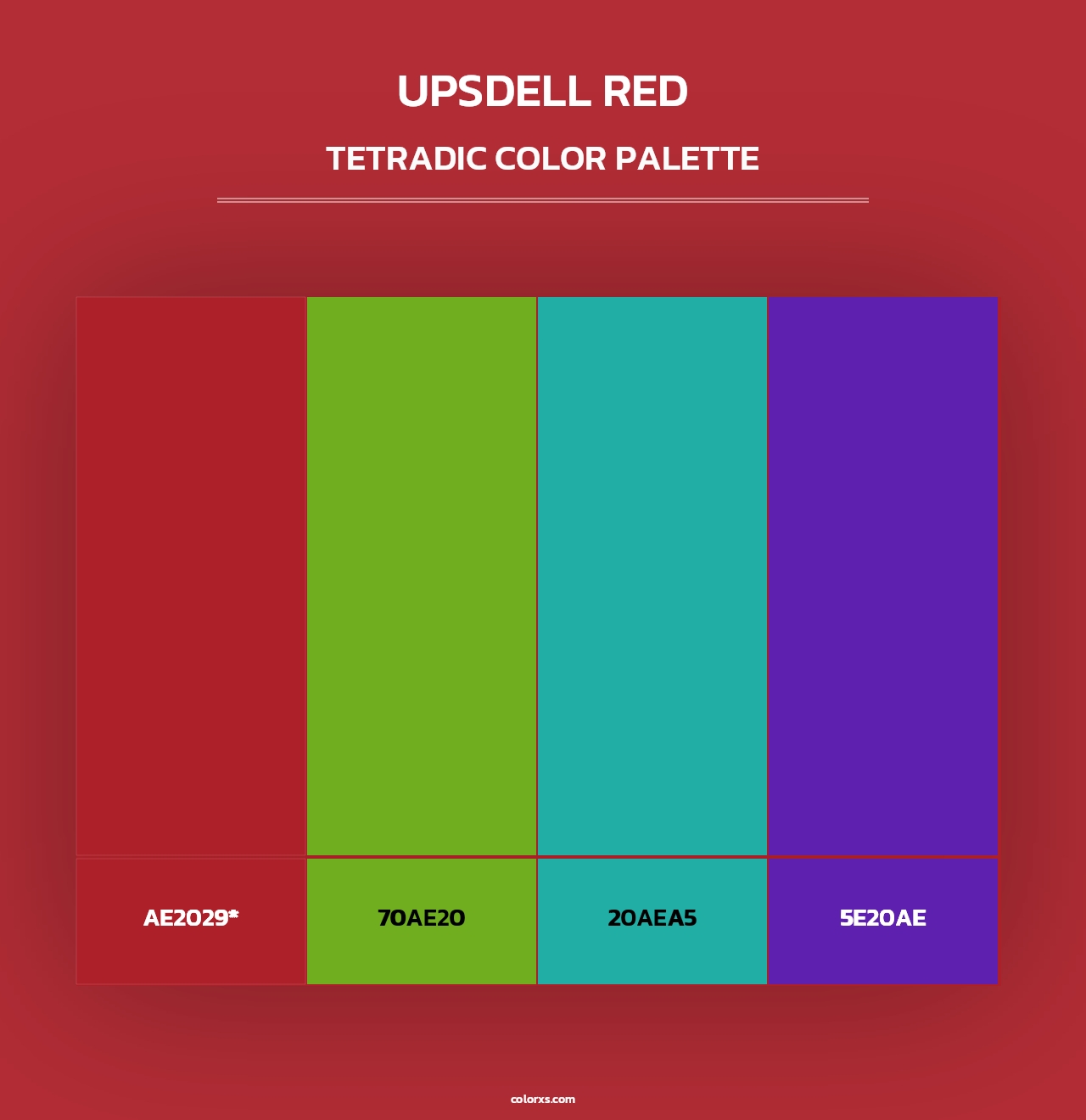Upsdell Red - Tetradic Color Palette
