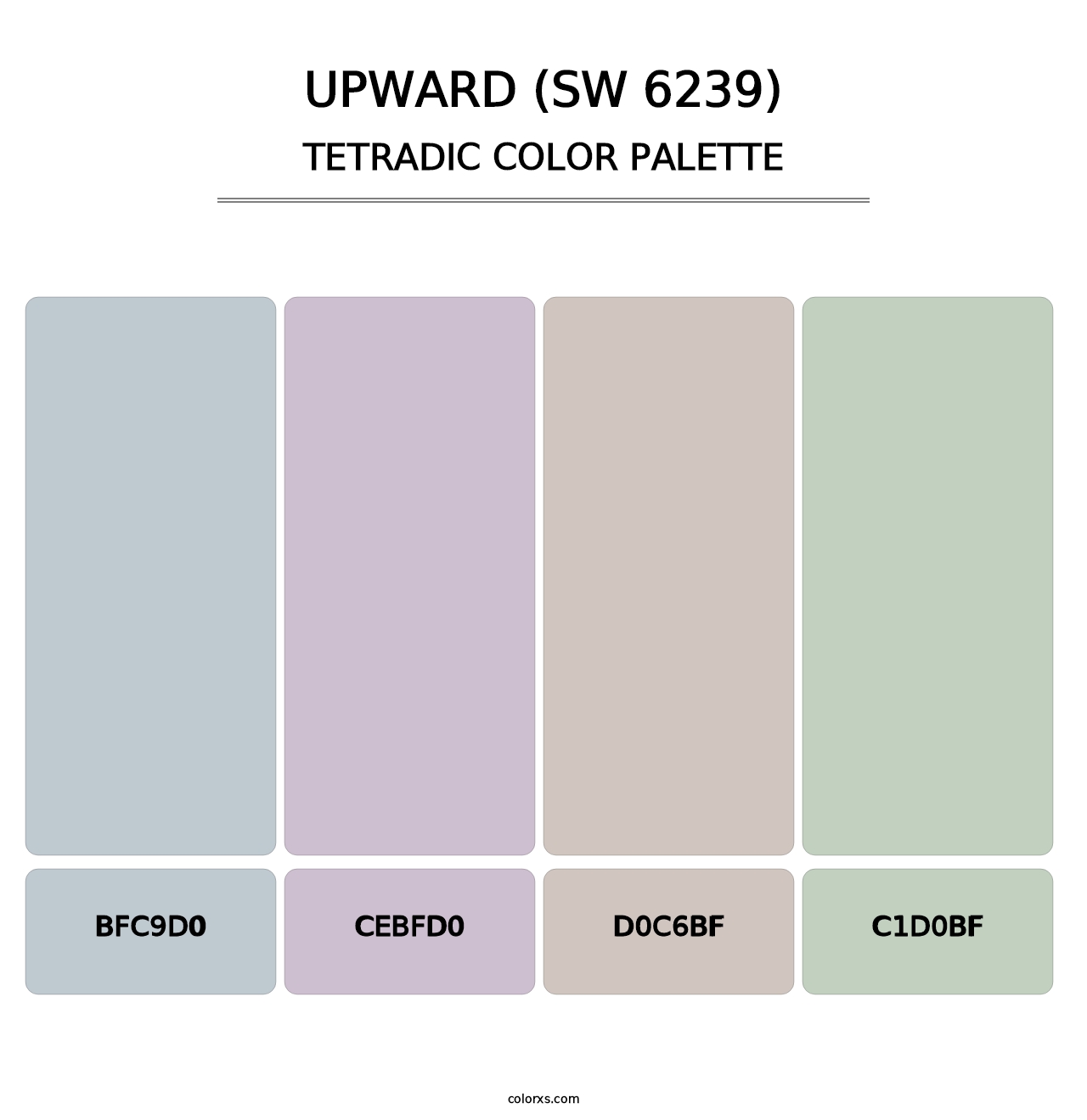 Upward (SW 6239) - Tetradic Color Palette