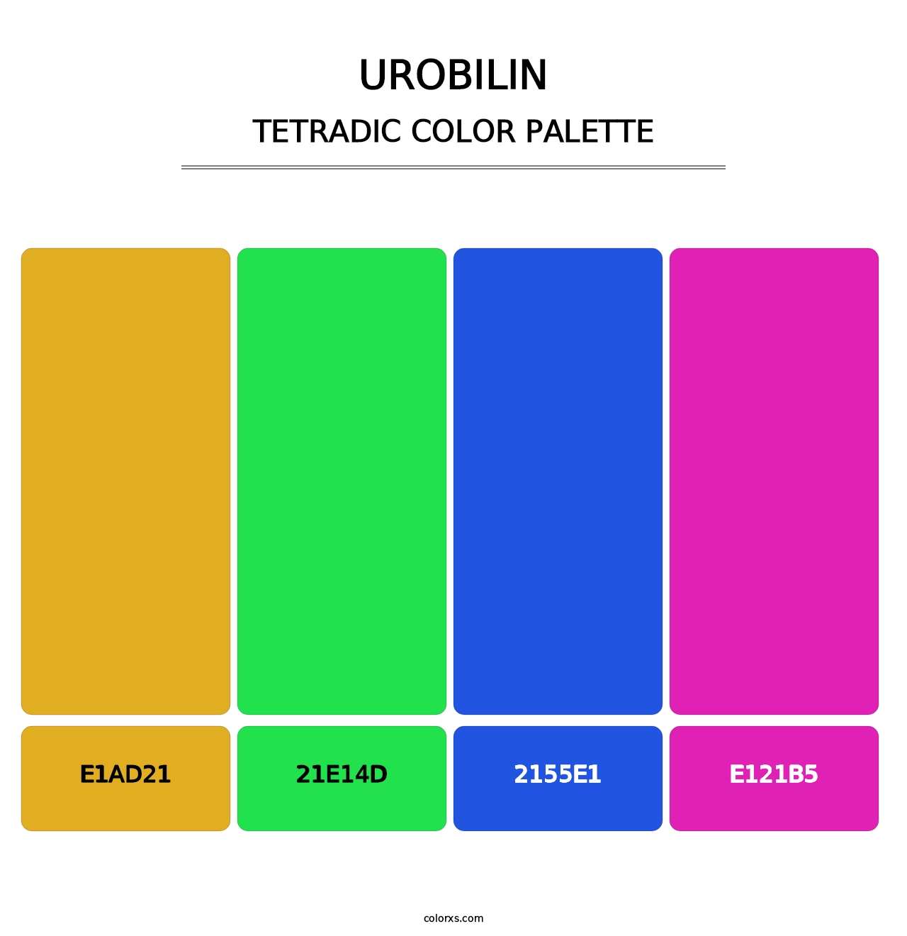 Urobilin - Tetradic Color Palette