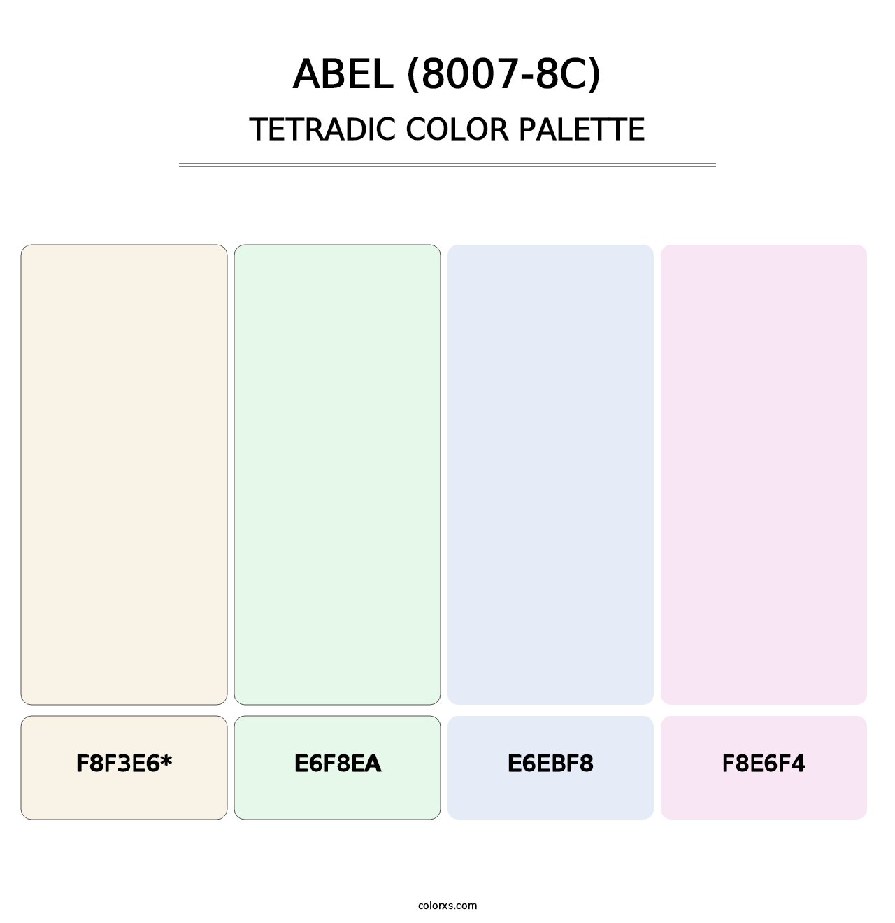 Abel (8007-8C) - Tetradic Color Palette