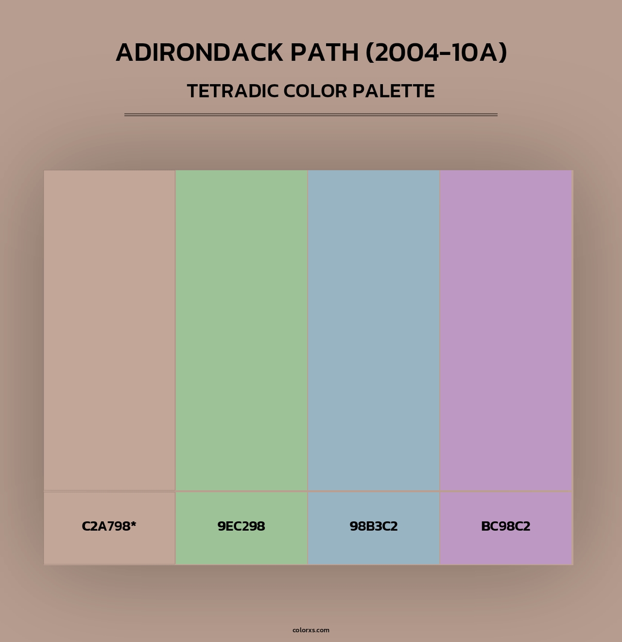 Adirondack Path (2004-10A) - Tetradic Color Palette