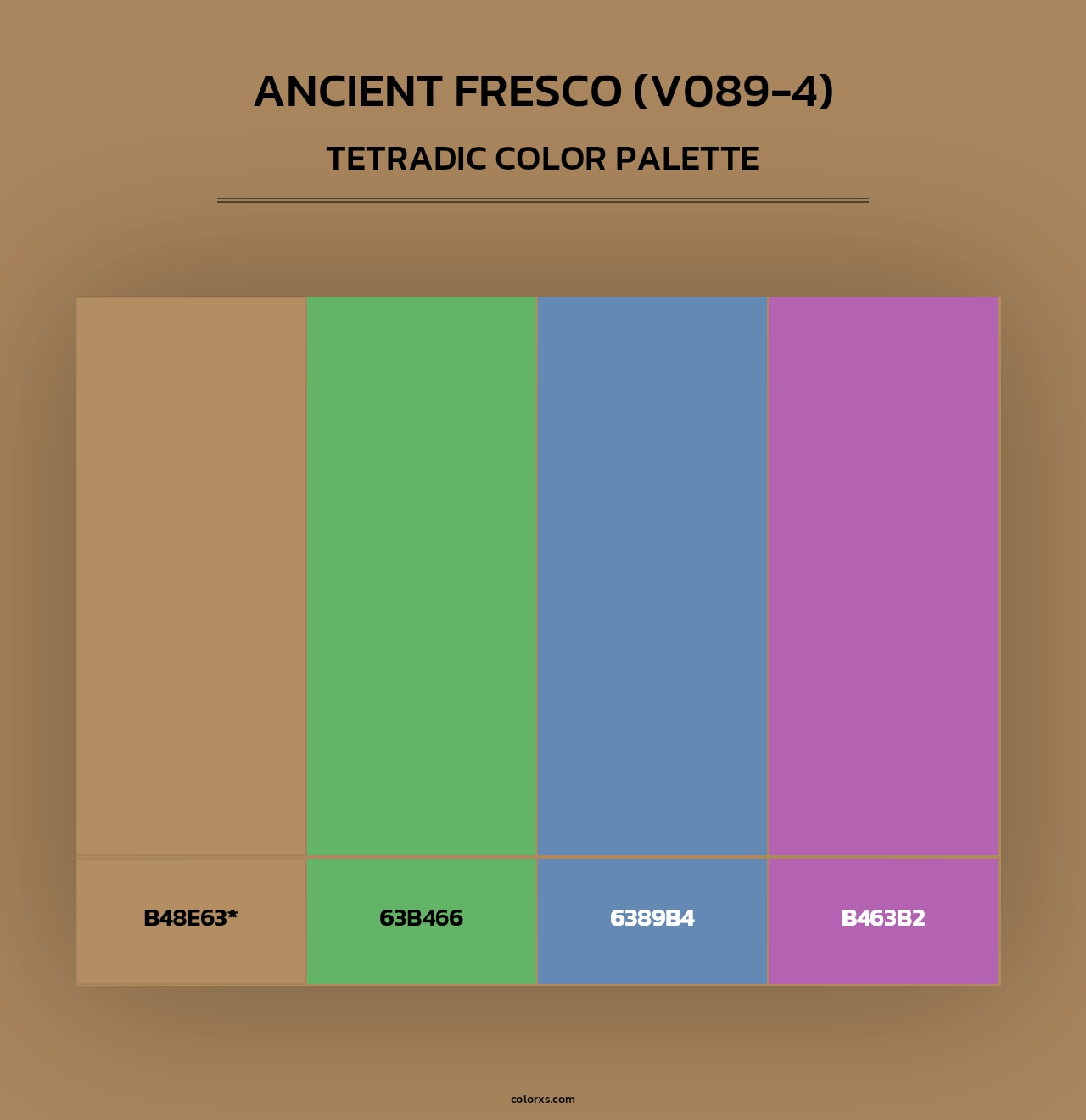 Ancient Fresco (V089-4) - Tetradic Color Palette