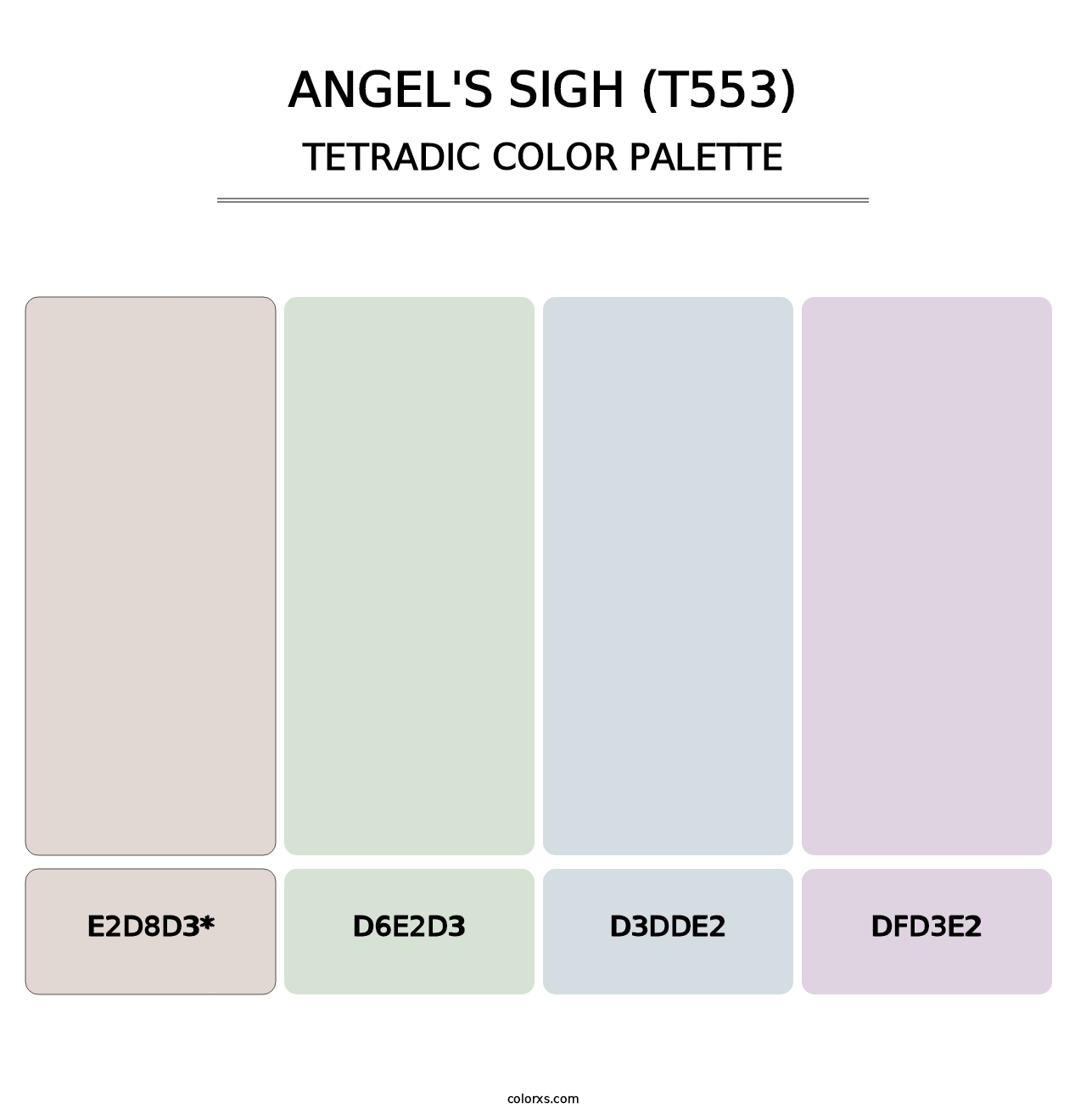 Angel's Sigh (T553) - Tetradic Color Palette