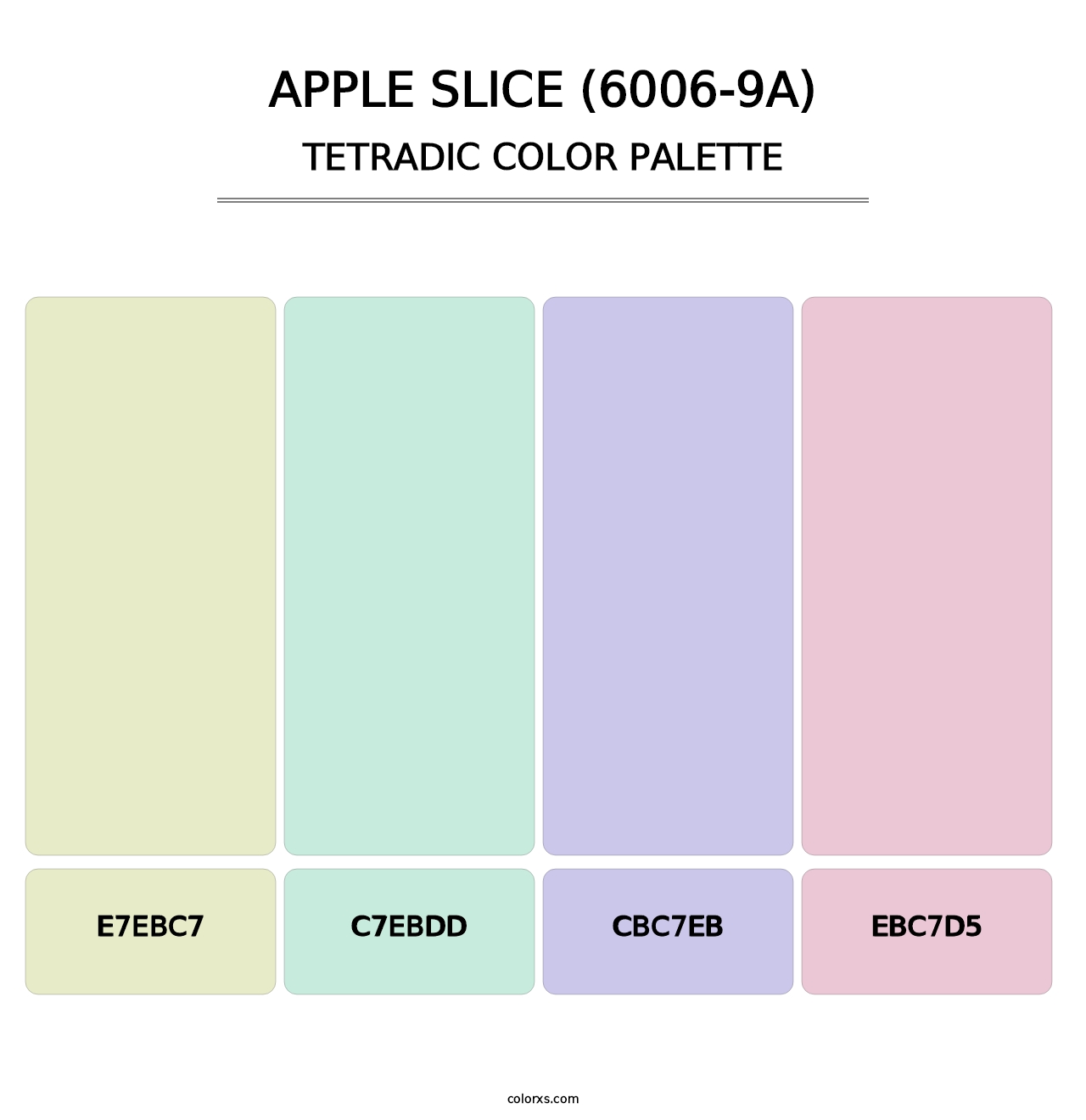 Apple Slice (6006-9A) - Tetradic Color Palette