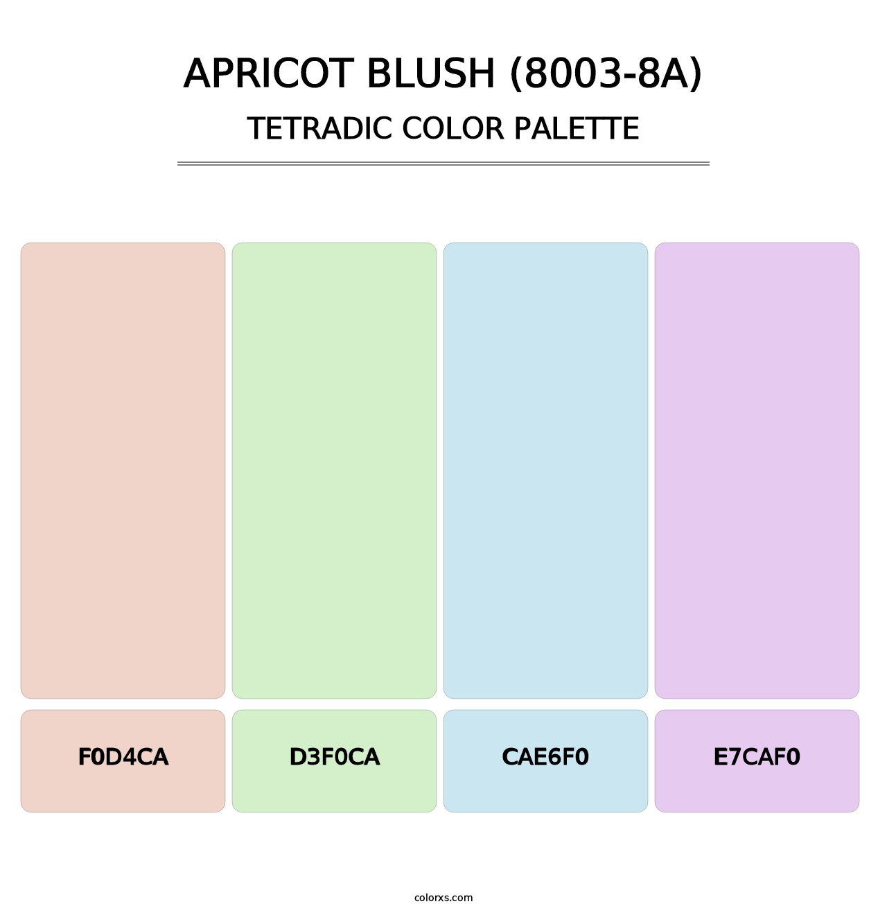 Apricot Blush (8003-8A) - Tetradic Color Palette
