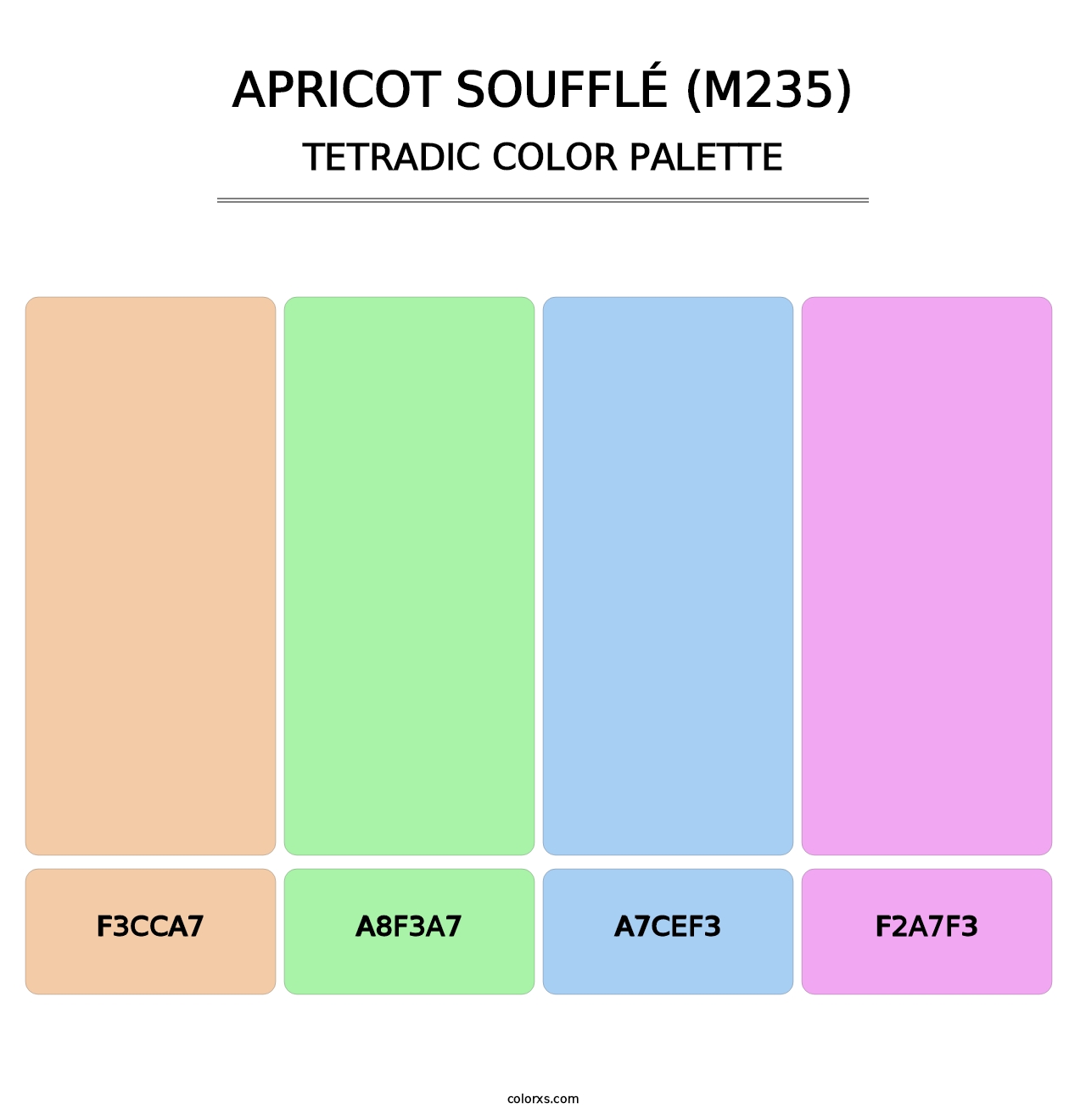 Apricot Soufflé (M235) - Tetradic Color Palette