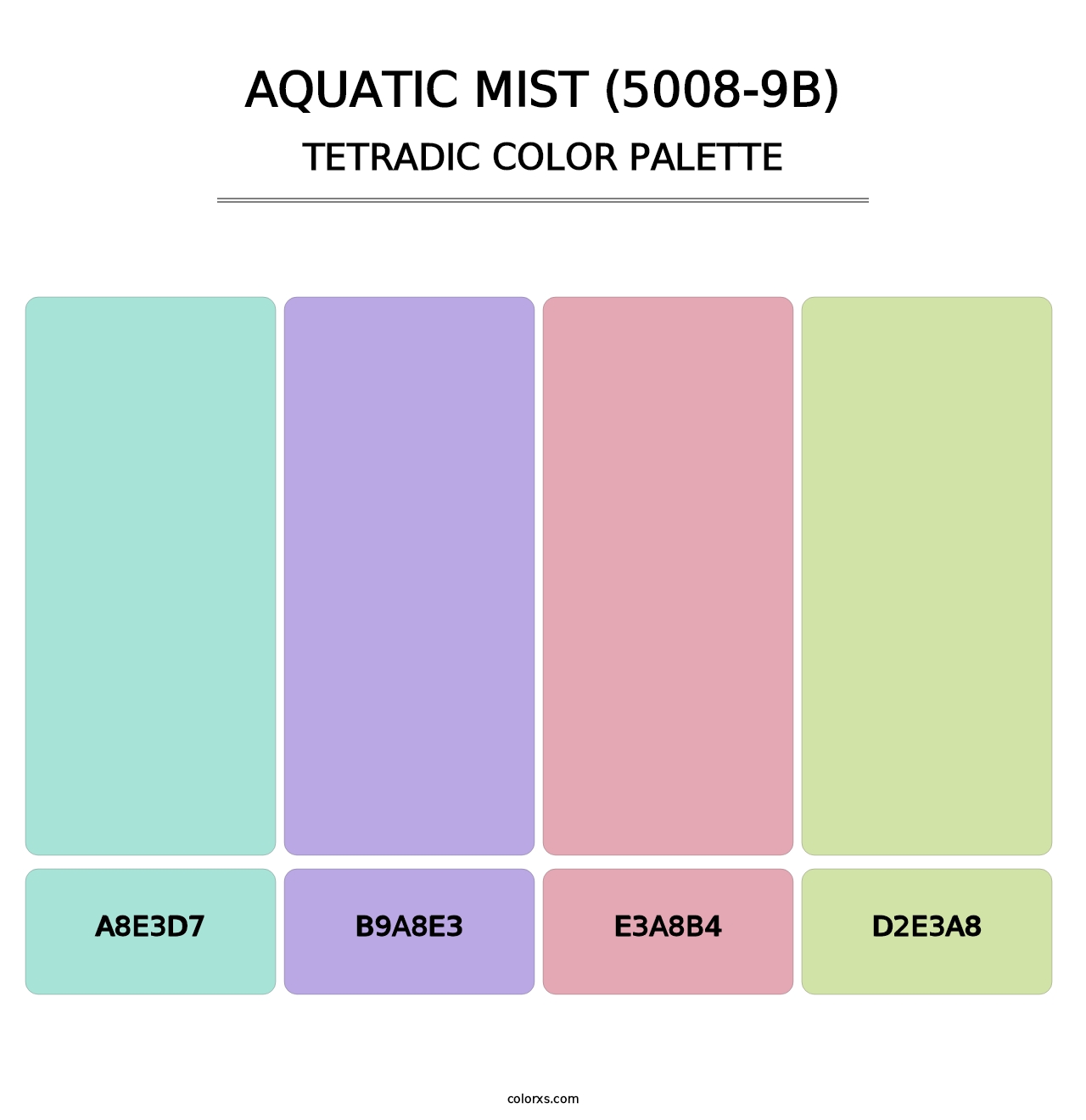 Aquatic Mist (5008-9B) - Tetradic Color Palette