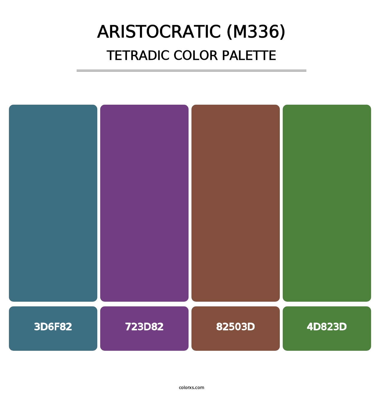Aristocratic (M336) - Tetradic Color Palette