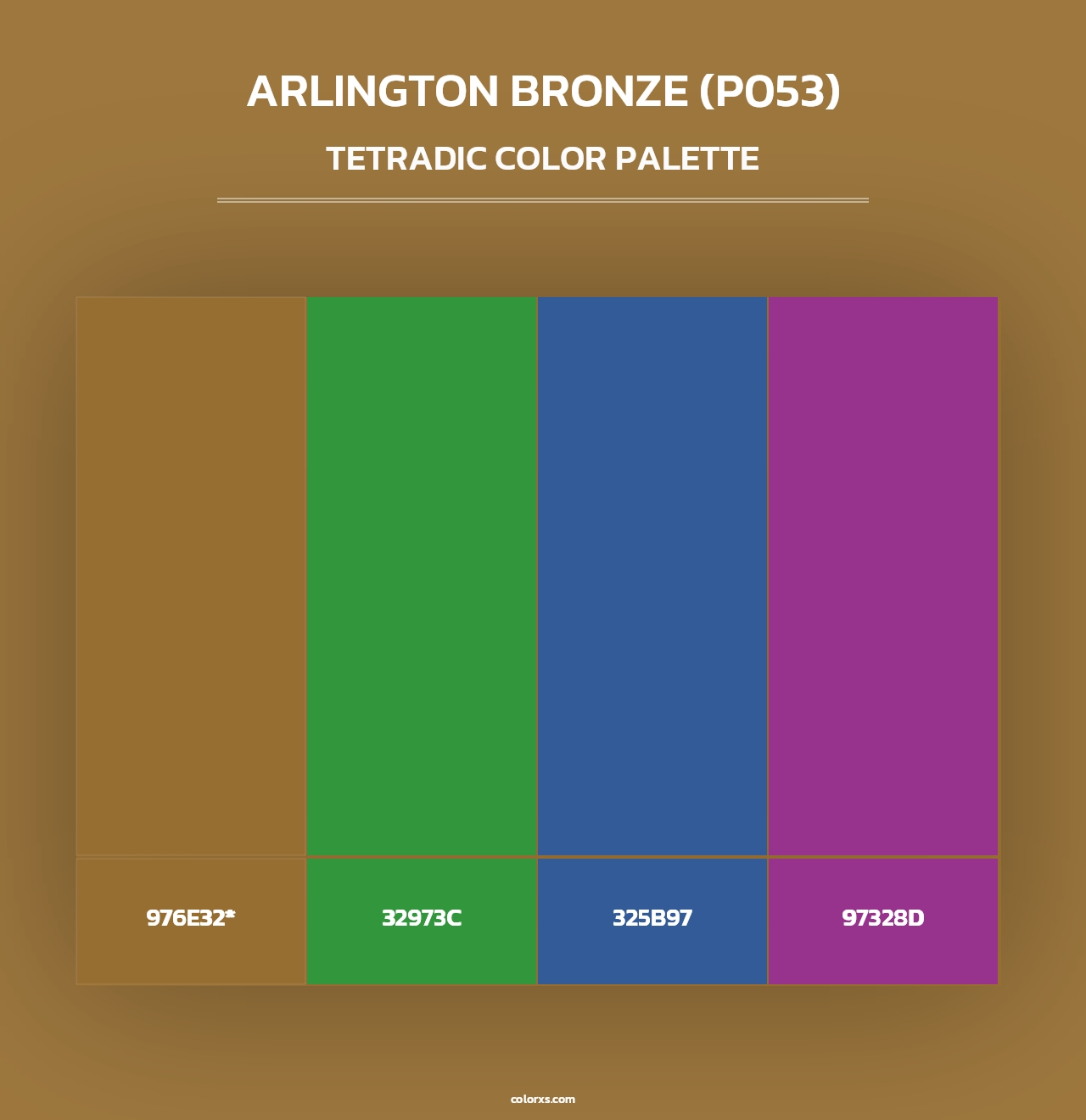 Arlington Bronze (P053) - Tetradic Color Palette
