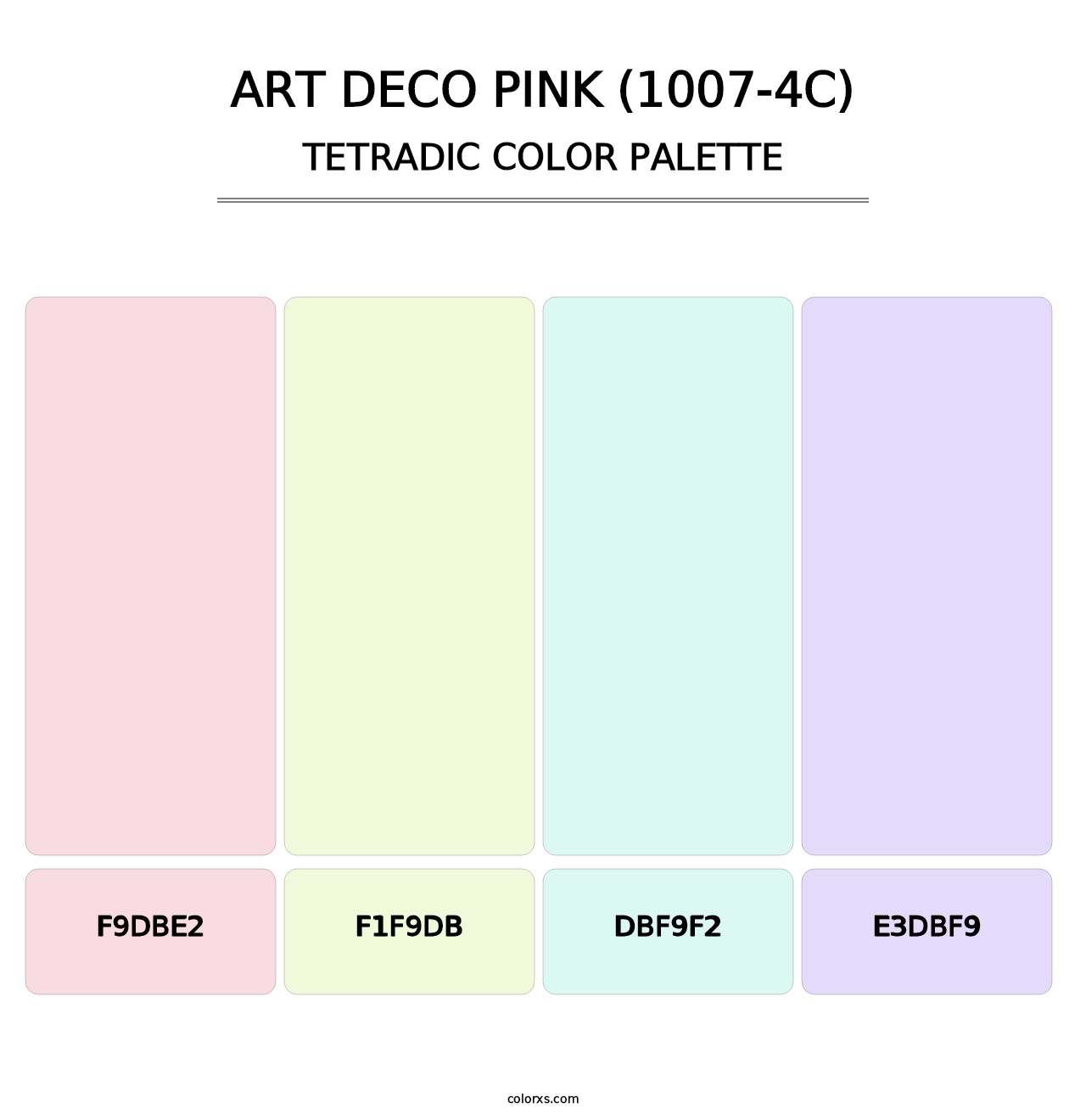 Art Deco Pink (1007-4C) - Tetradic Color Palette