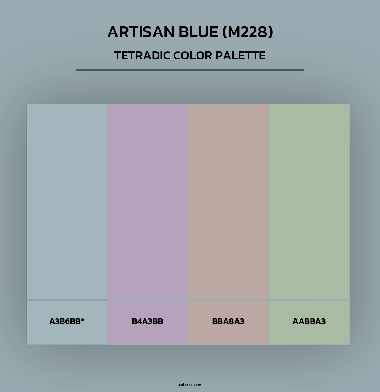 Artisan Blue (M228) - Tetradic Color Palette