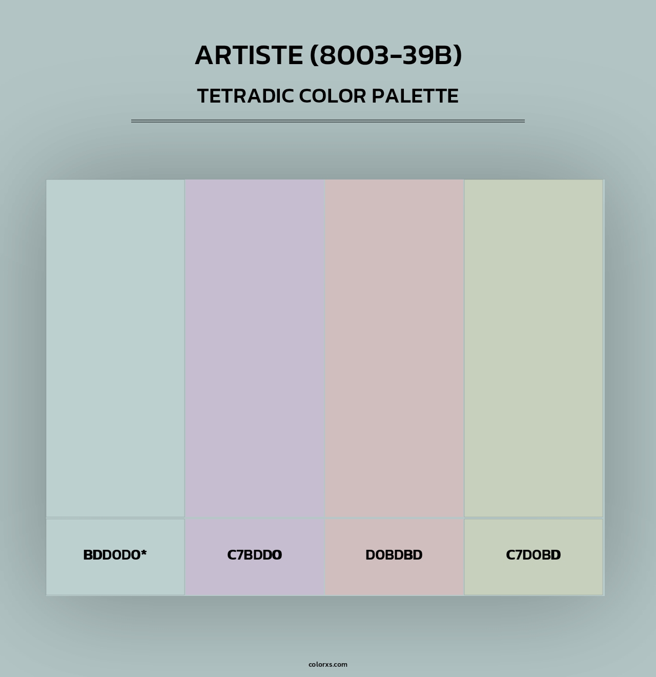 Artiste (8003-39B) - Tetradic Color Palette
