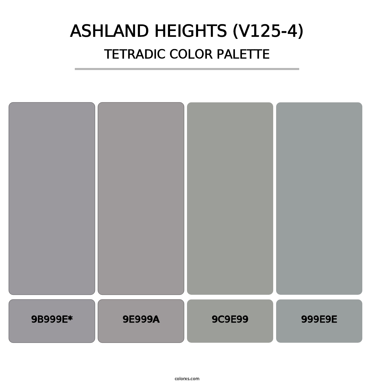 Ashland Heights (V125-4) - Tetradic Color Palette